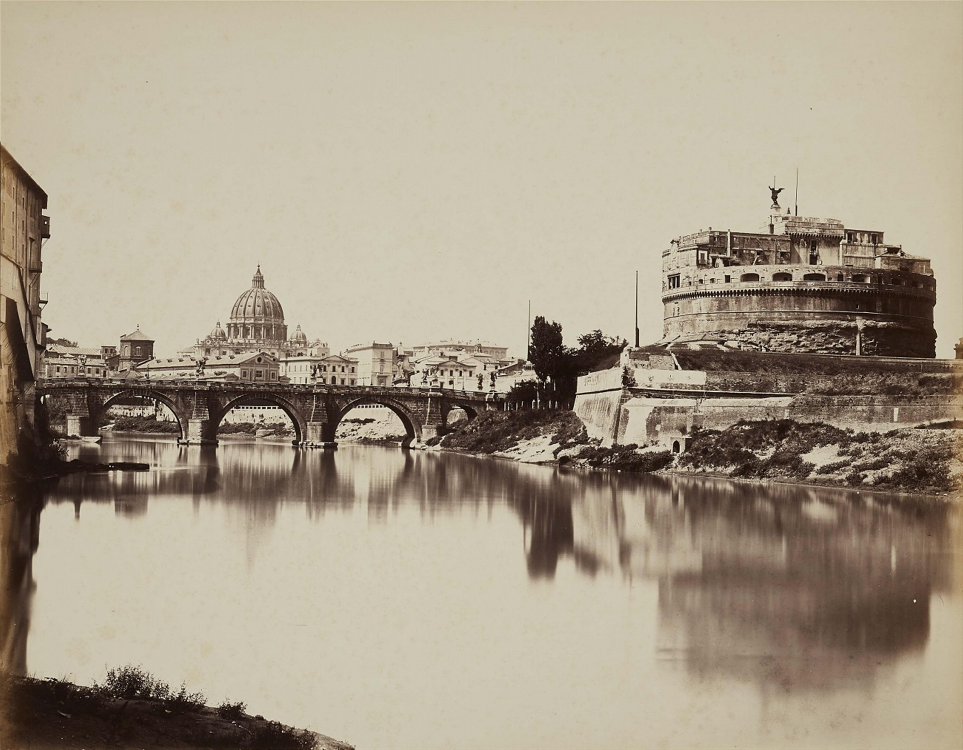 Tommaso Cuccioni - View of the Tiber River with Castel Sant'Angelo - image-1