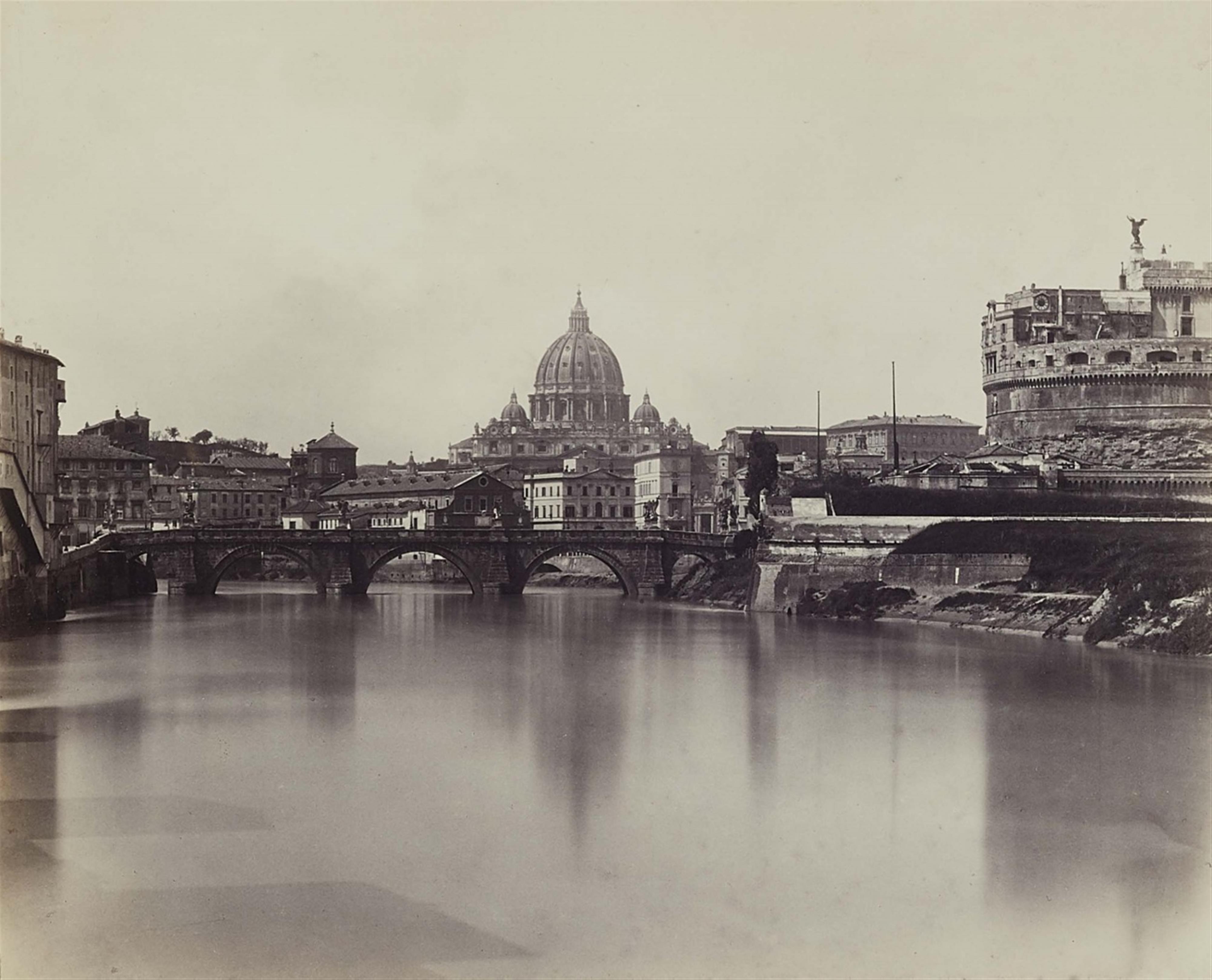 Charles Soulier - Blick auf den Tiber mit Engelsbrücke - image-1