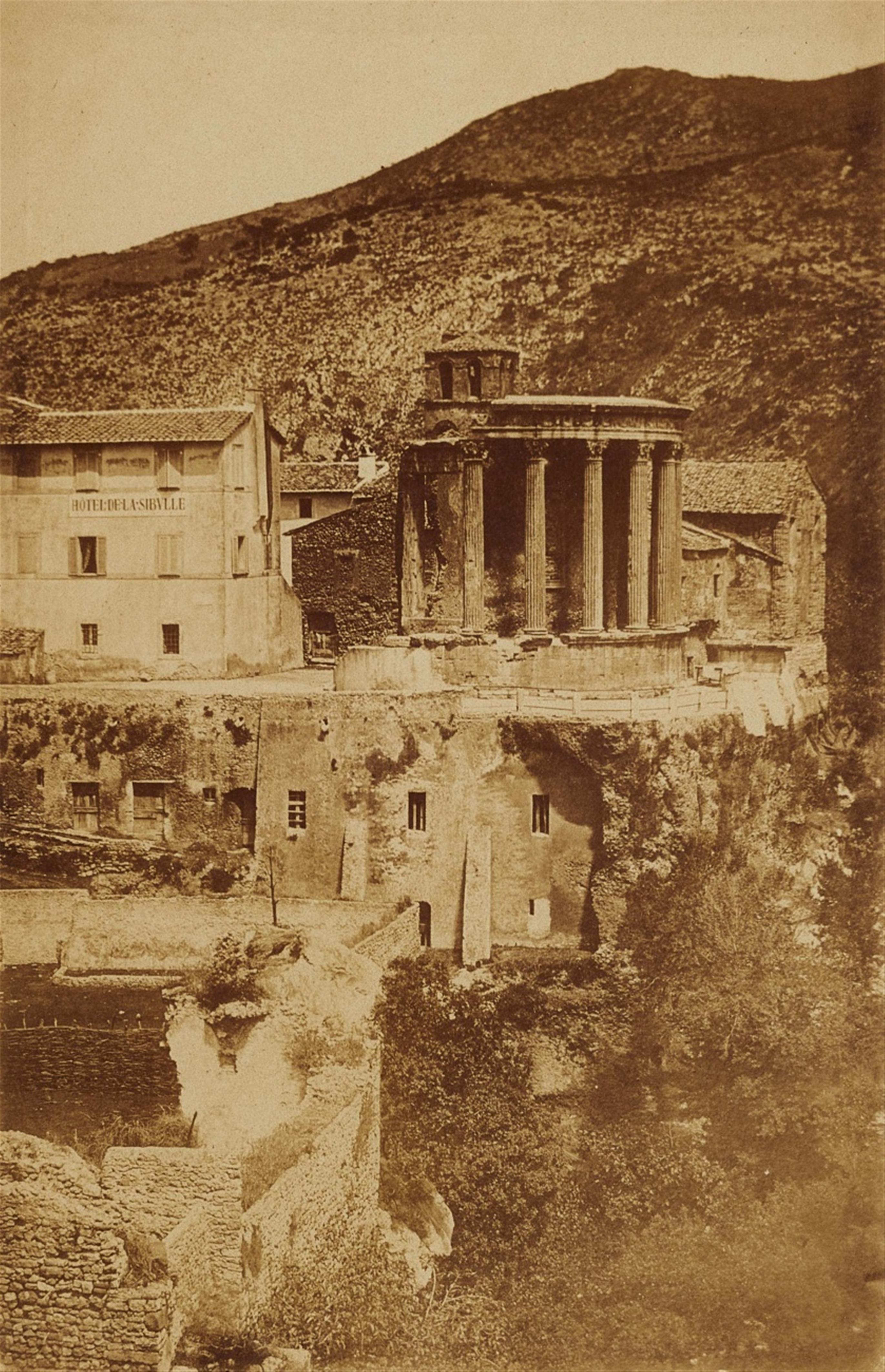 Giacomo Caneva, zugeschrieben - Tempel der Vesta, Tivoli - image-1