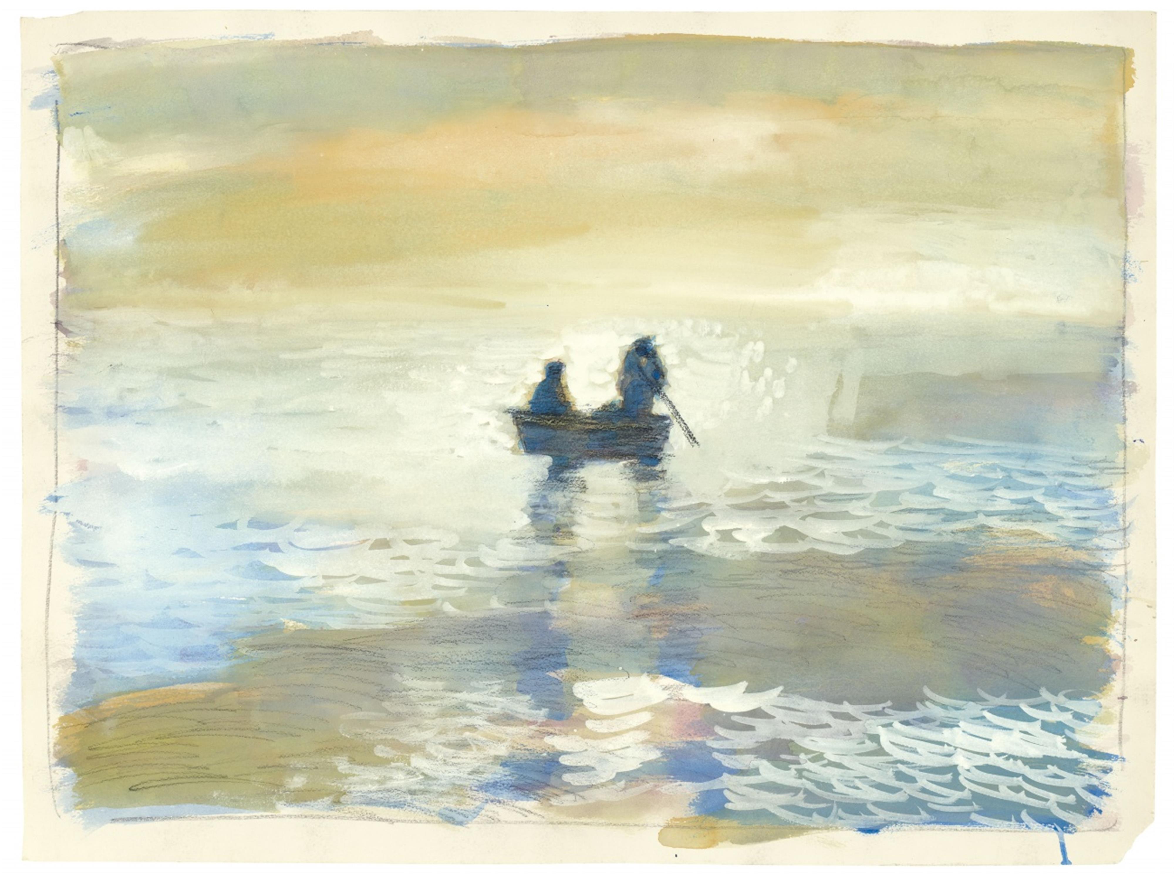Paul Thek - Untitled (Seascape with Rowboat) - image-1