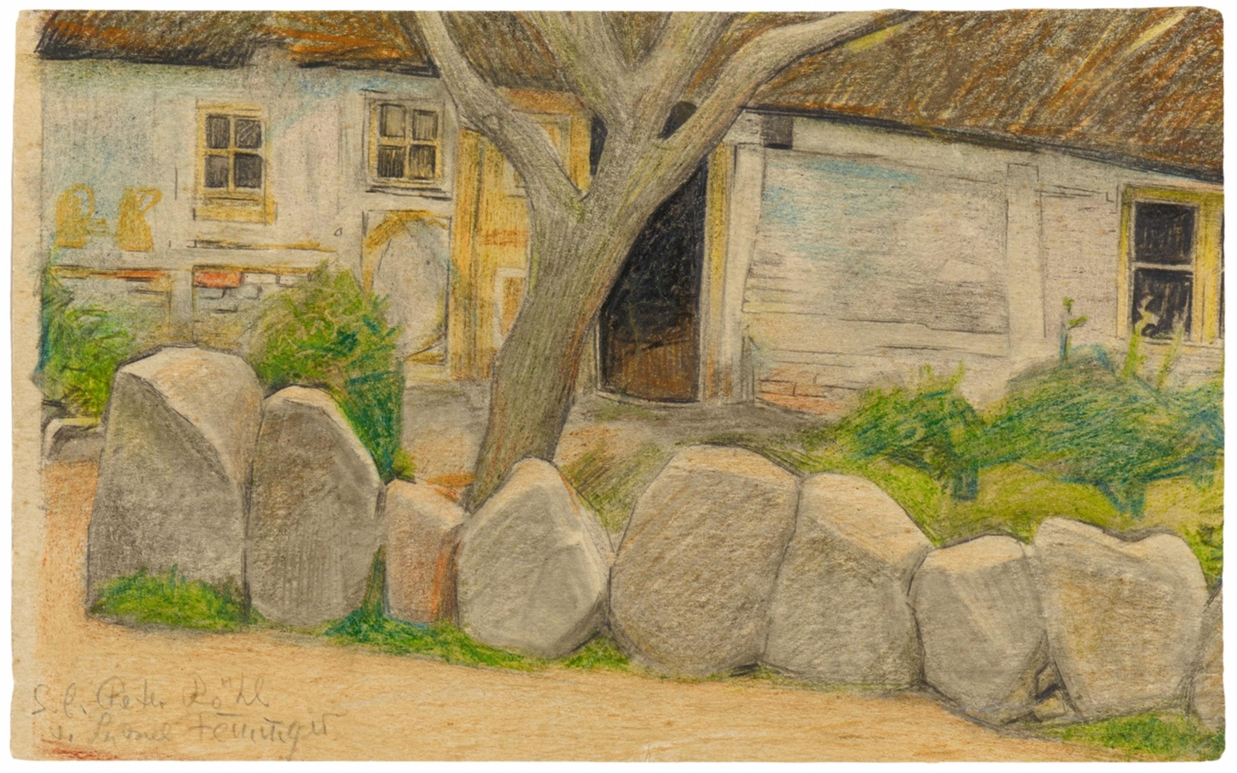 Lyonel Feininger - Village House with Tree and Boulders - image-1