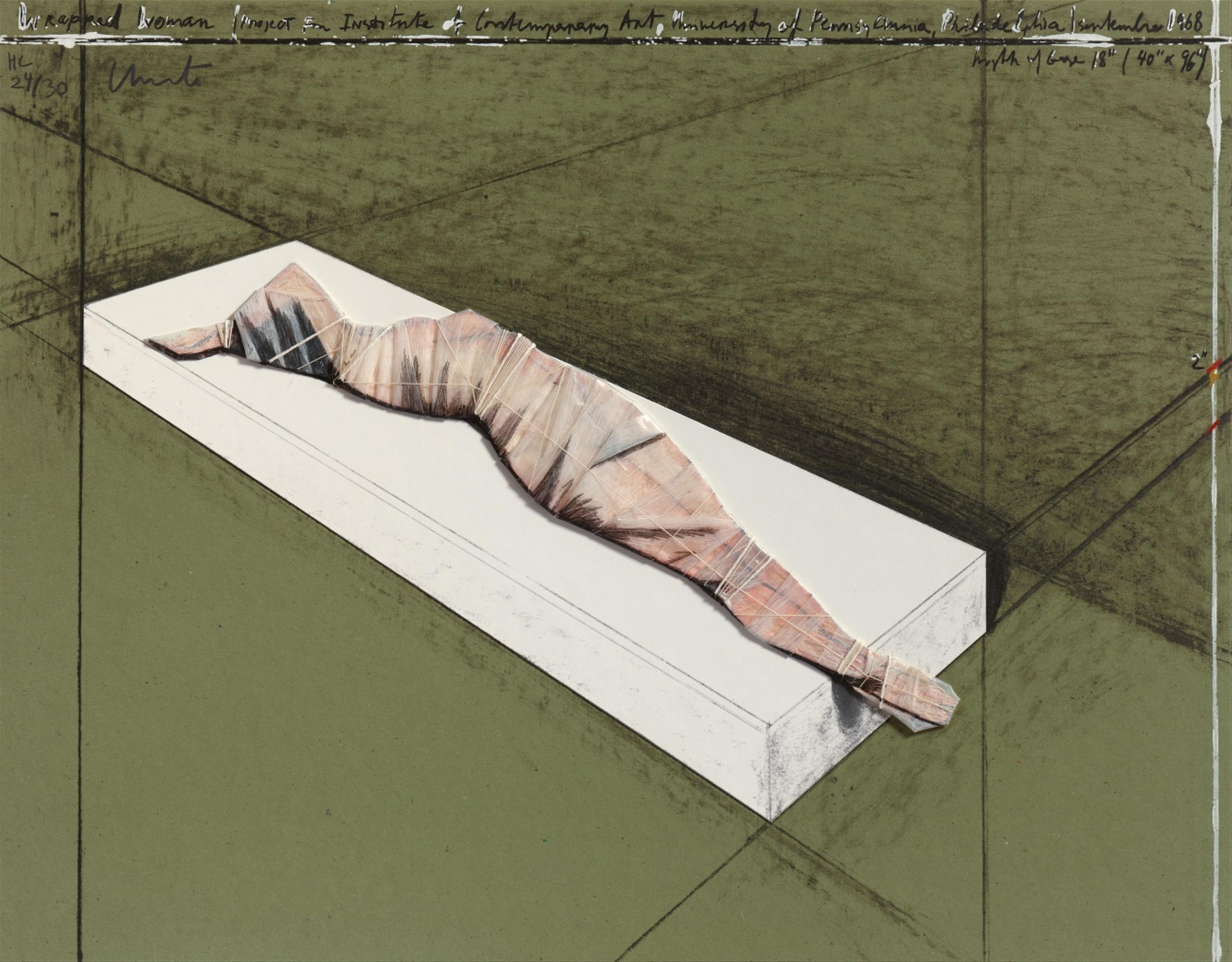 Christo - Wrapped Woman, Project for the Institute of Contemporary Art, Philadelphia, 1968 - image-1