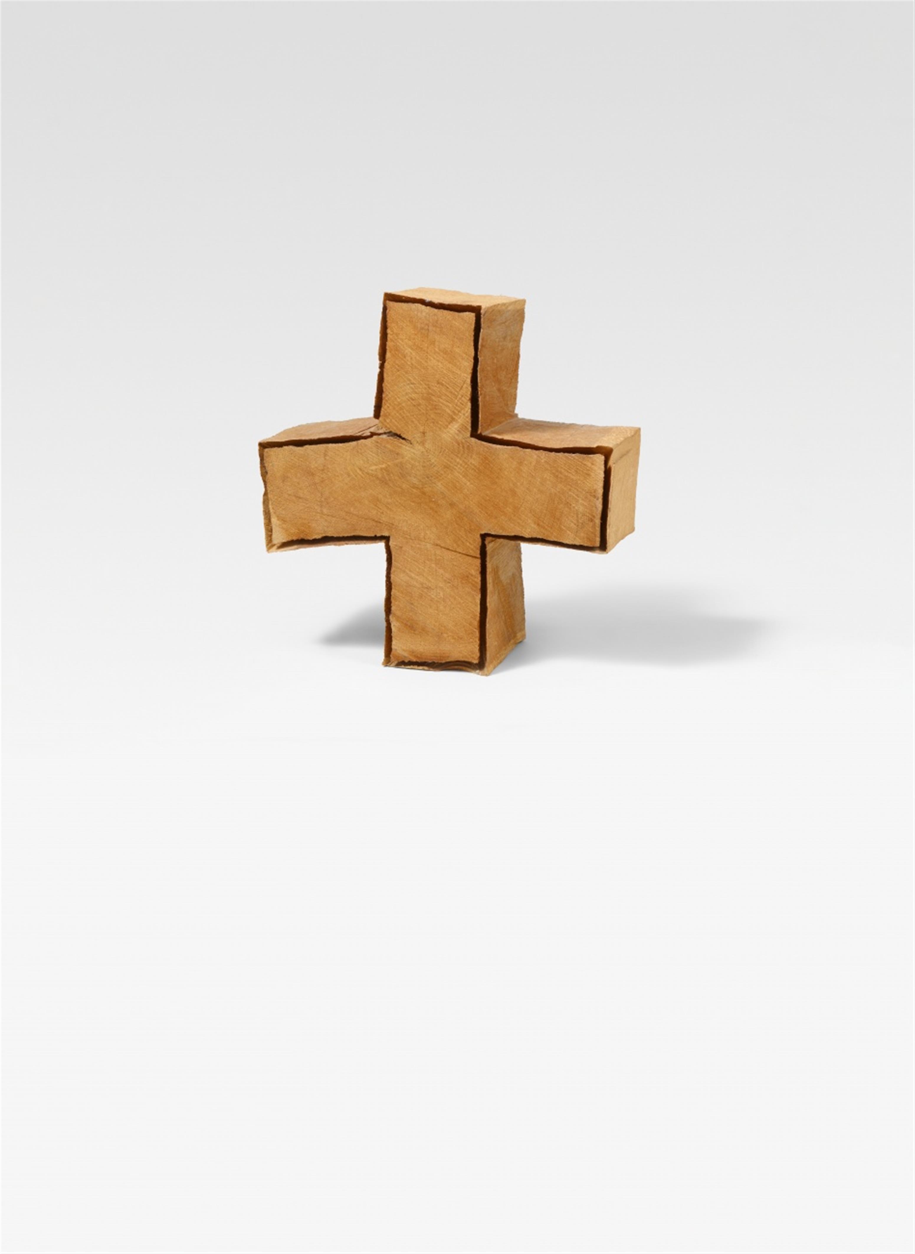 David Nash - Oak Cross (Cut Corners Skellig Cross) - image-1