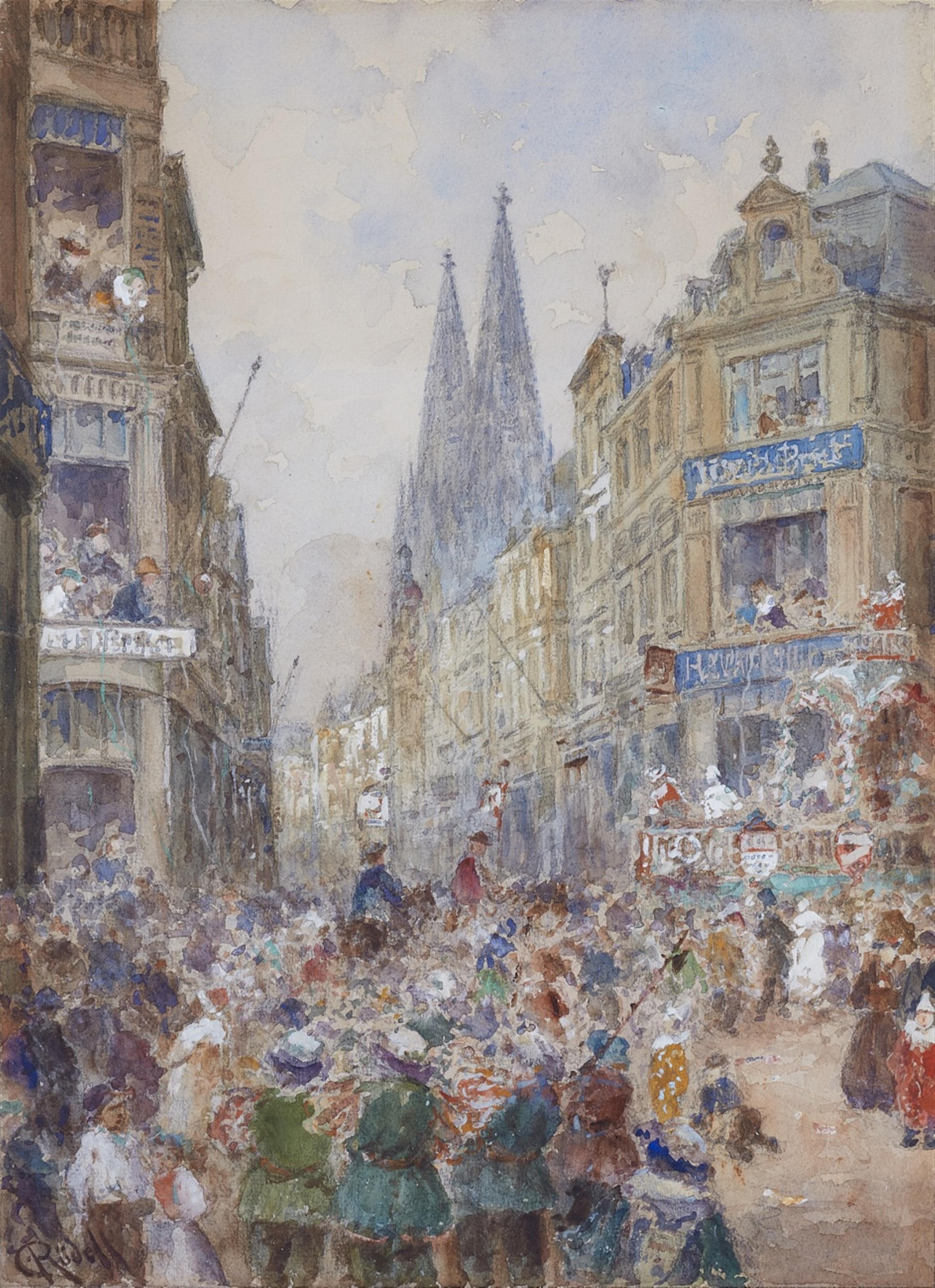 Carl Rüdell - Carnevale in the Streets of Cologne  - image-1