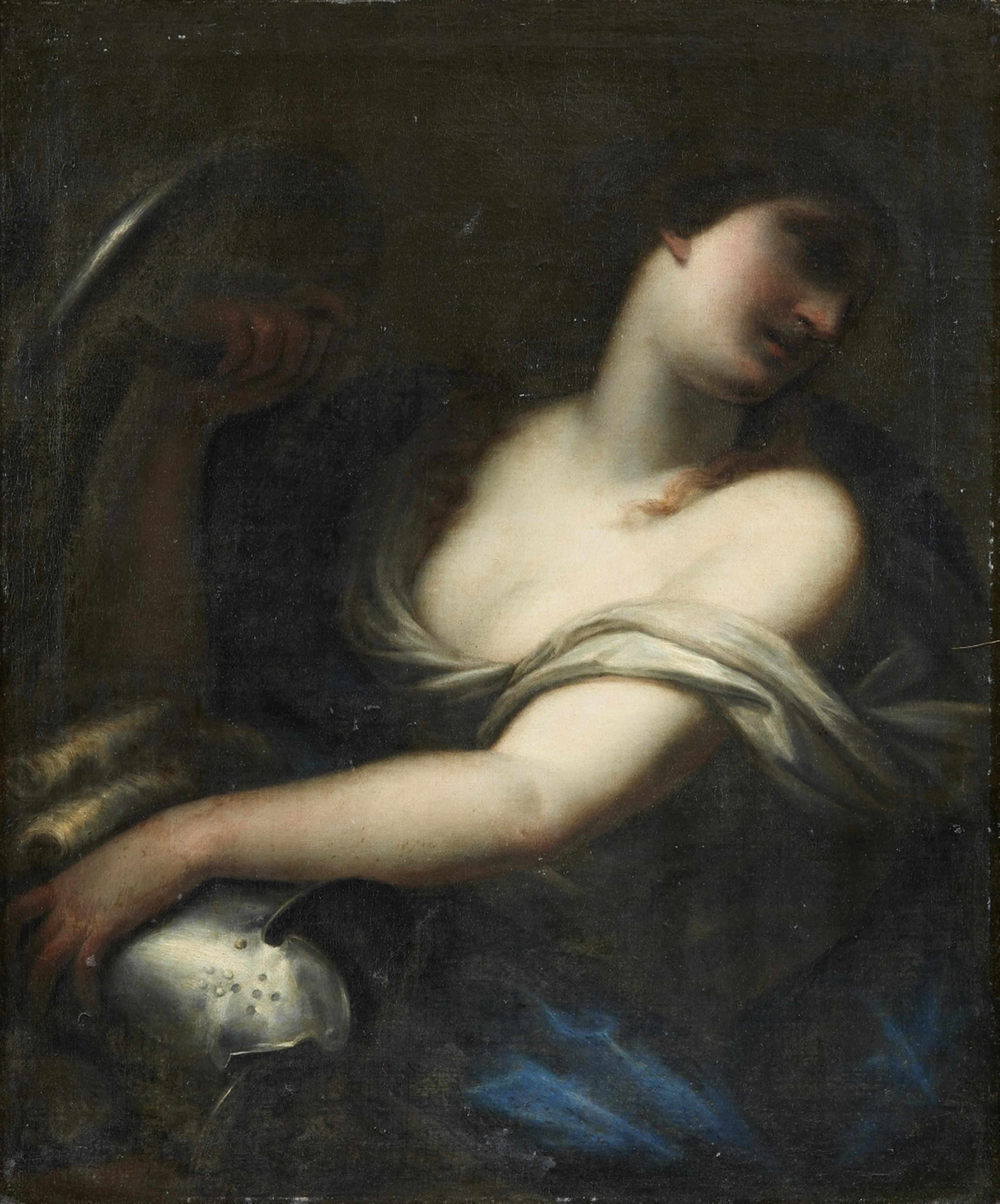 Italienischer Meister des 17. Jahrhunderts - Minerva als Halbfigur rückwärts gewand - image-1