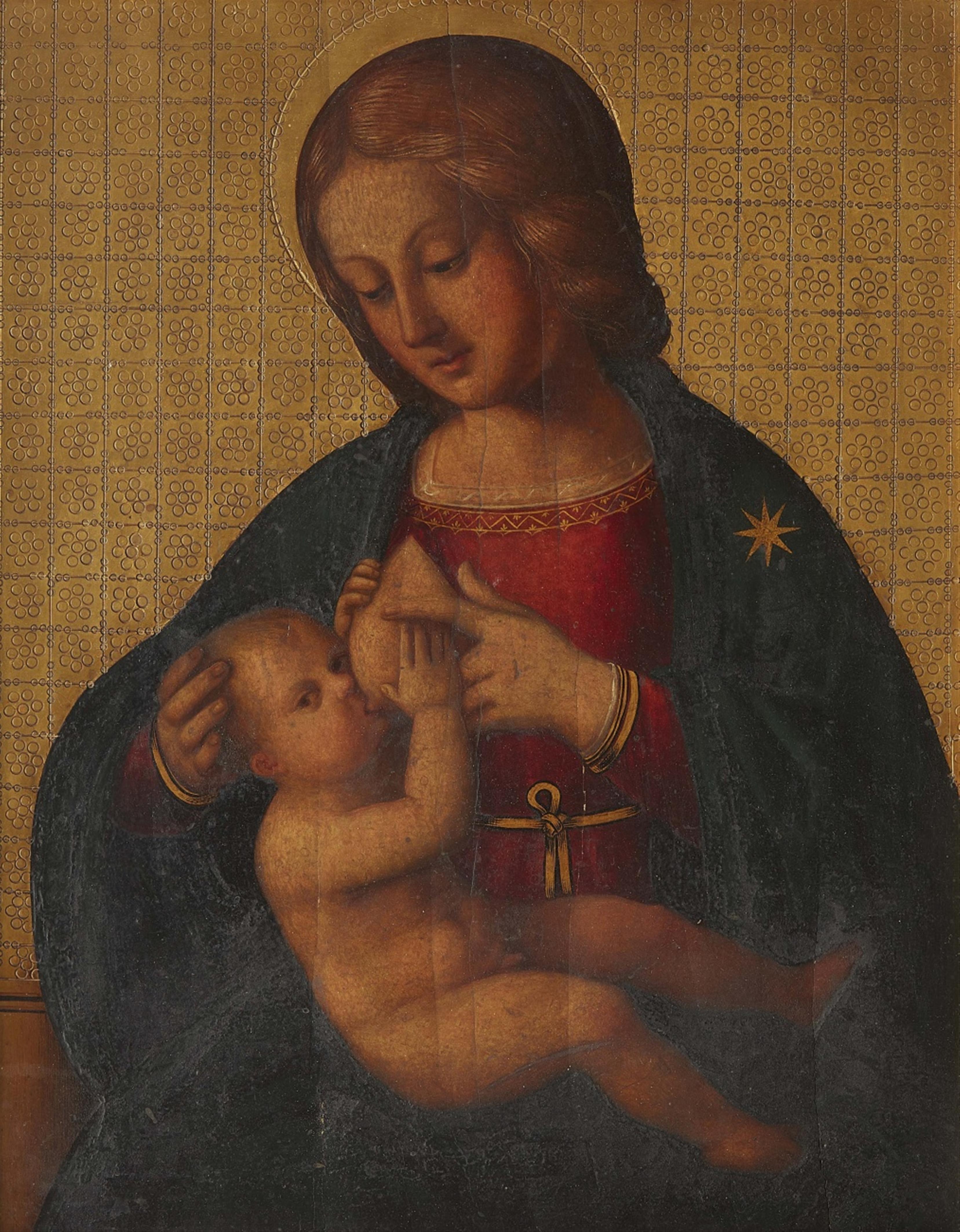 Bernardino Pinturicchio - Madonna mit Kind auf Goldgrund, - image-1