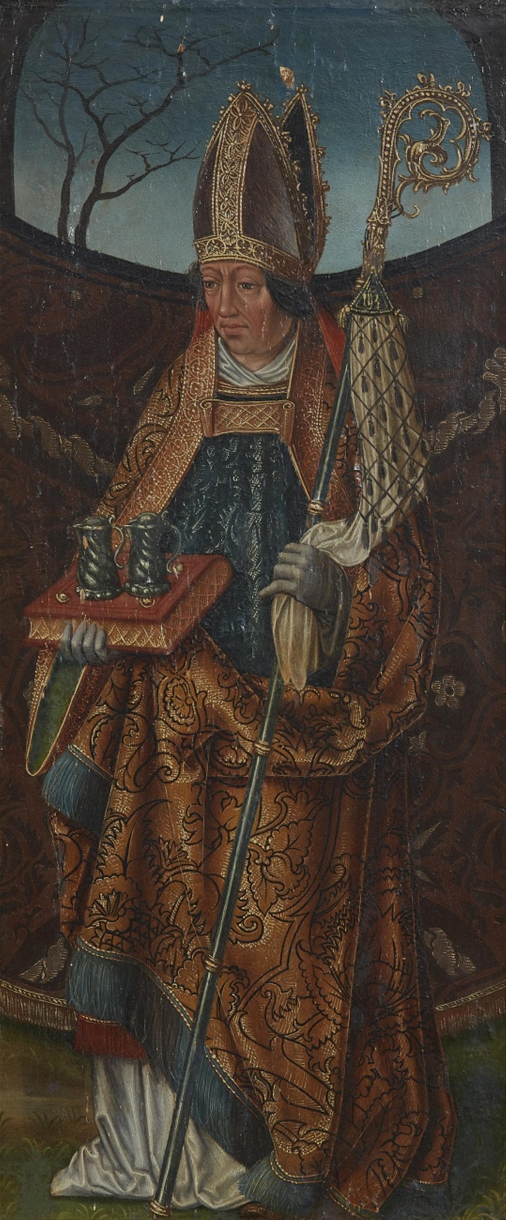 Wohl Süddeutscher Meister um 1520 - Heiliger Bischof - image-1
