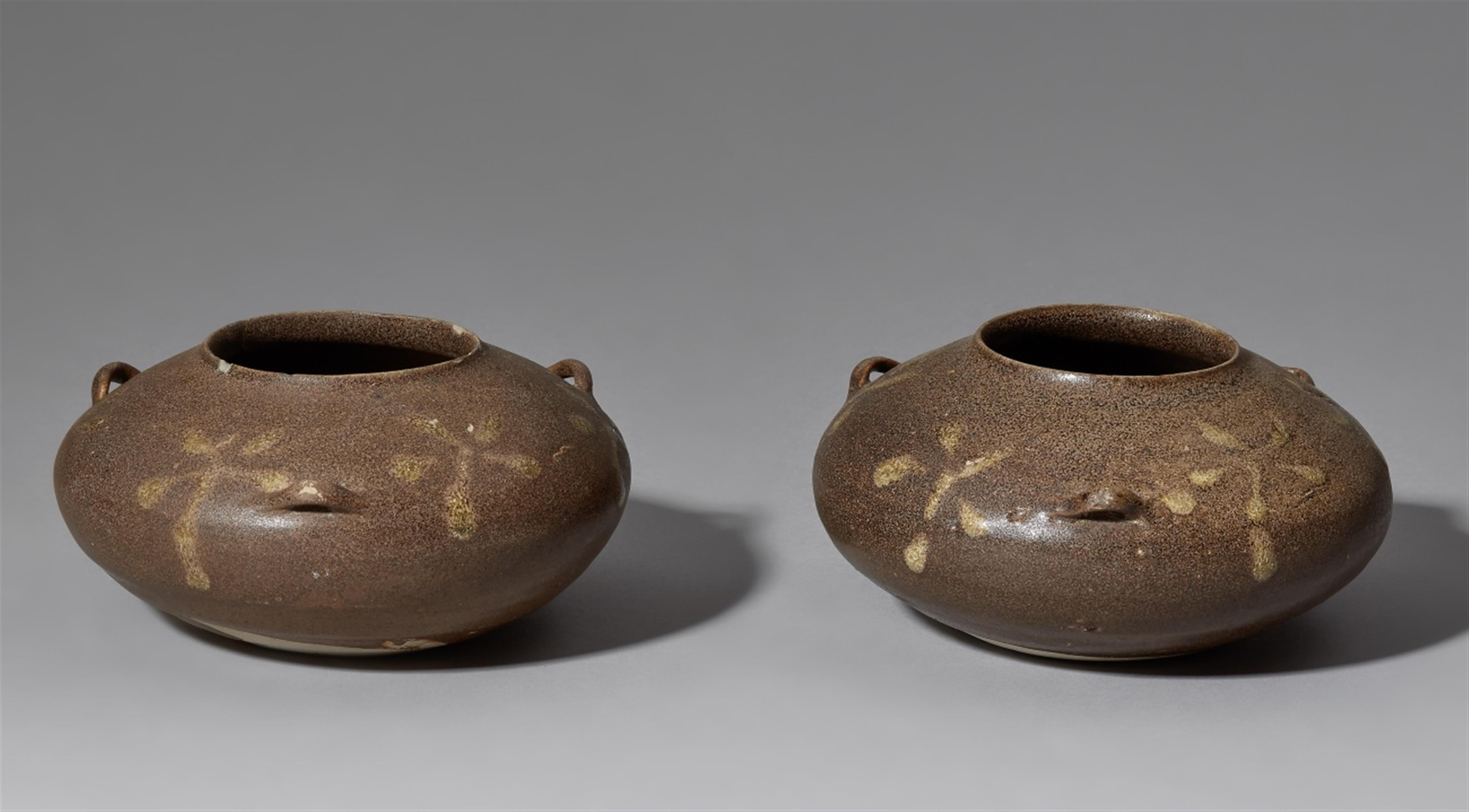 Two small brown-glazed jars. 11th/12th century - image-1