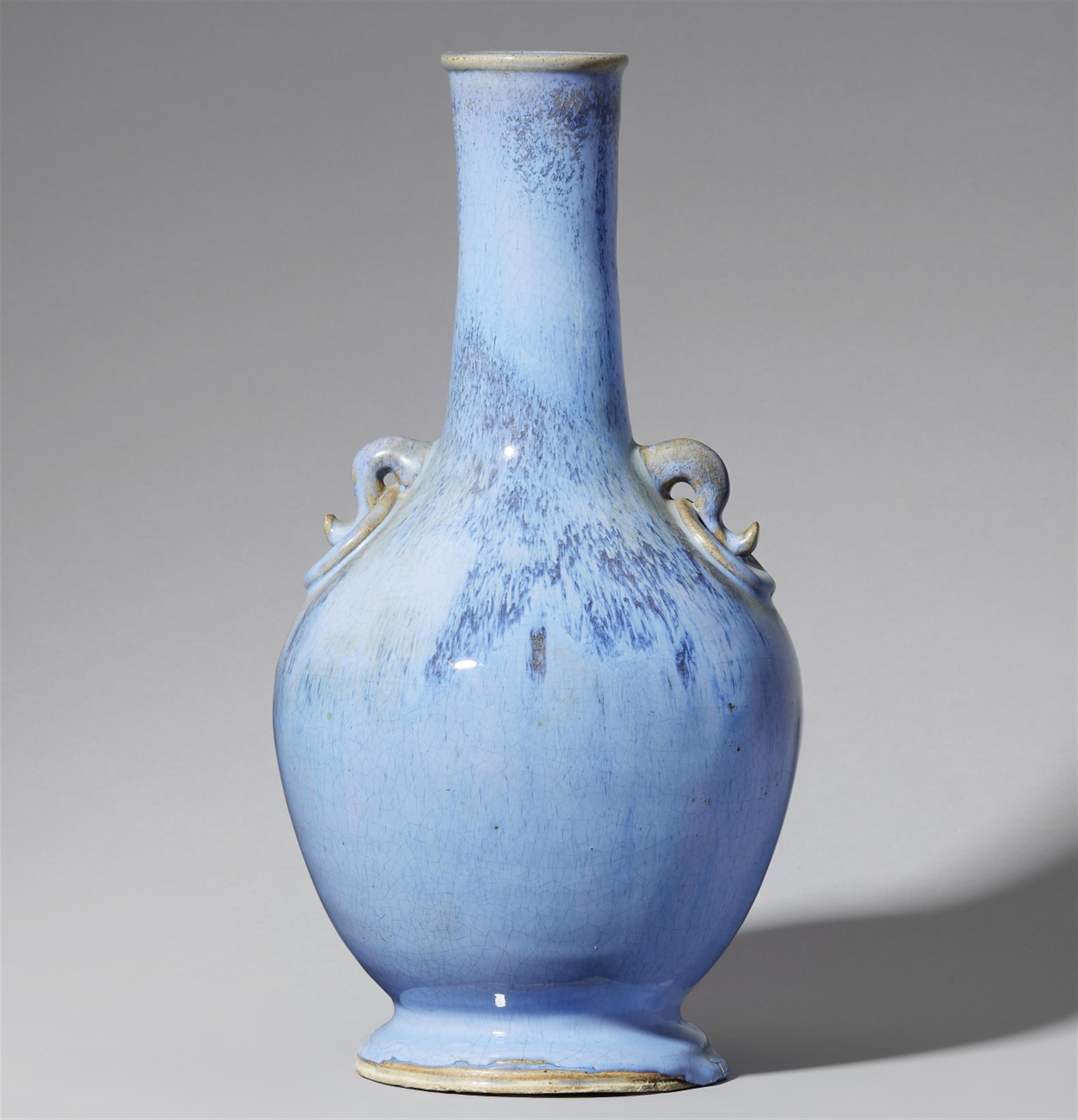 A flambé-glazed bottle vase. 20th century - image-1