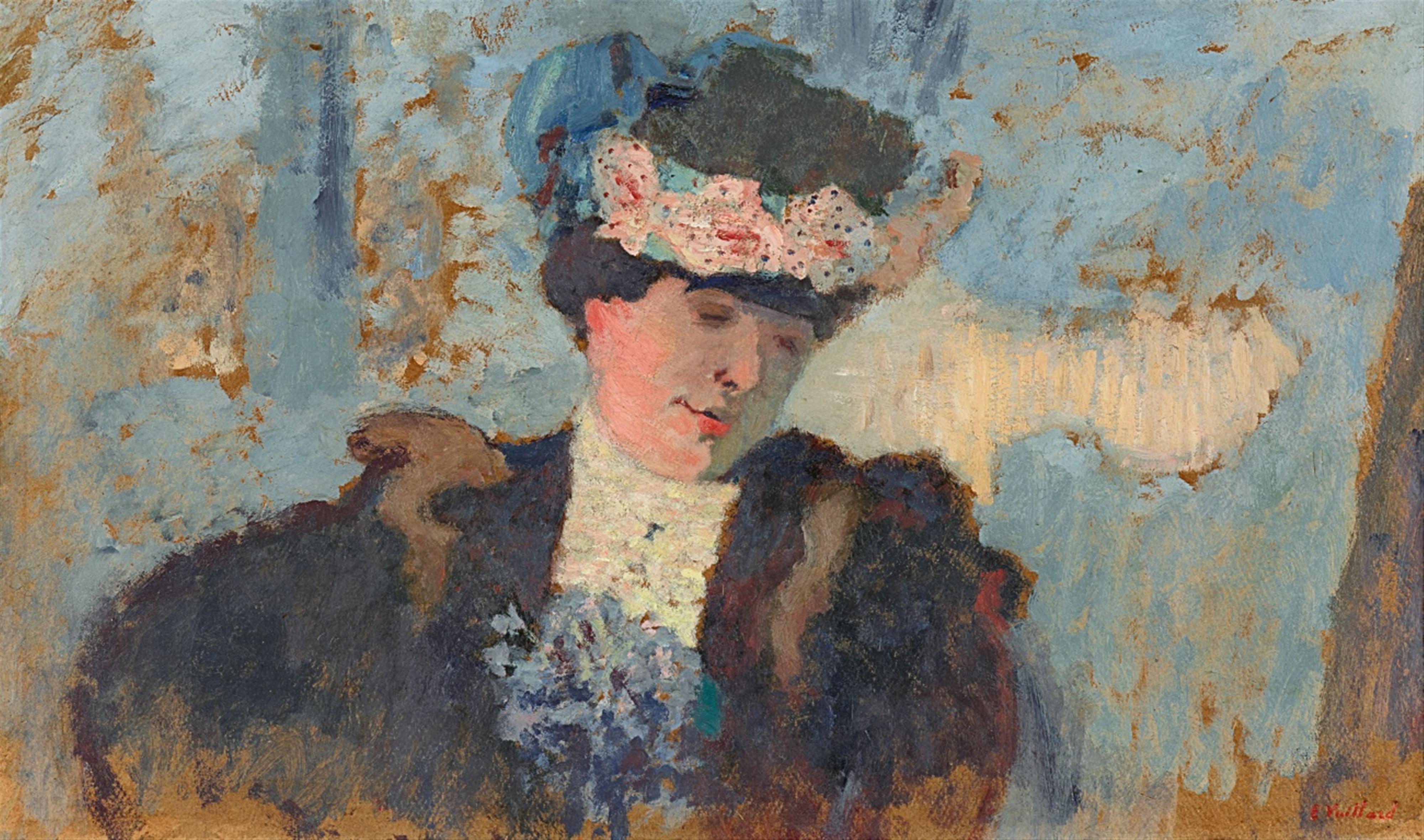 Edouard Vuillard - Madame Hessel au chapeau garni de roses - image-1