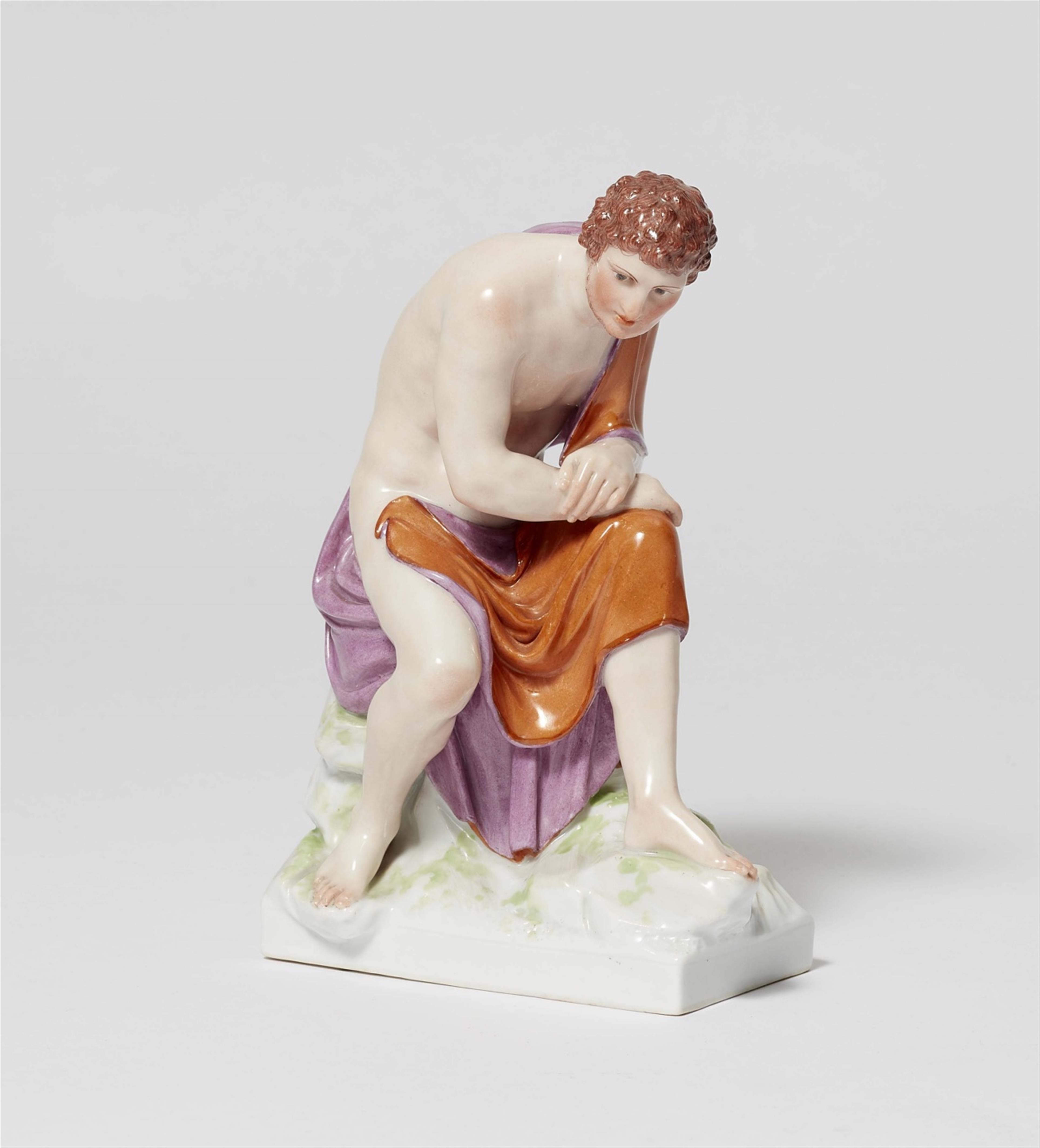 A Berlin KPM porcelain model of Peleus, the father of Achilles - image-1