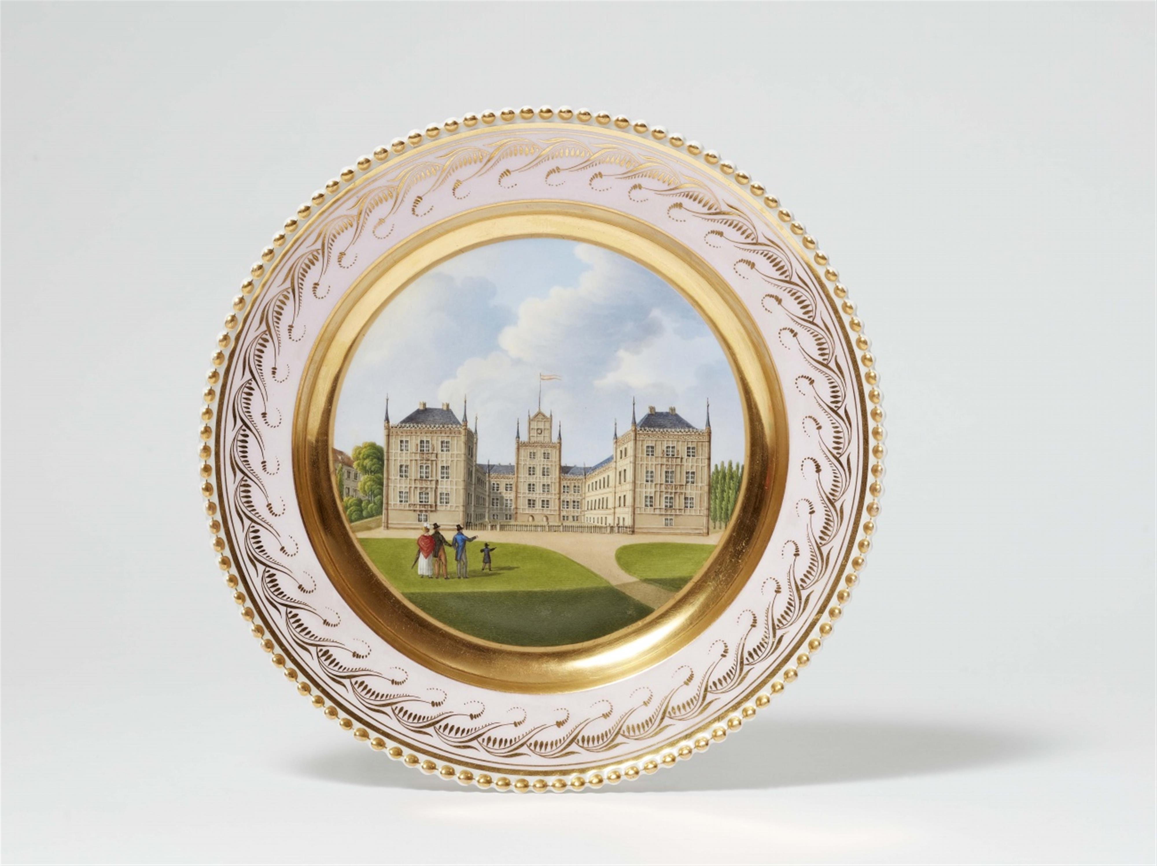 A Berlin KPM porcelain plate with a view of Ehrenburg - image-1