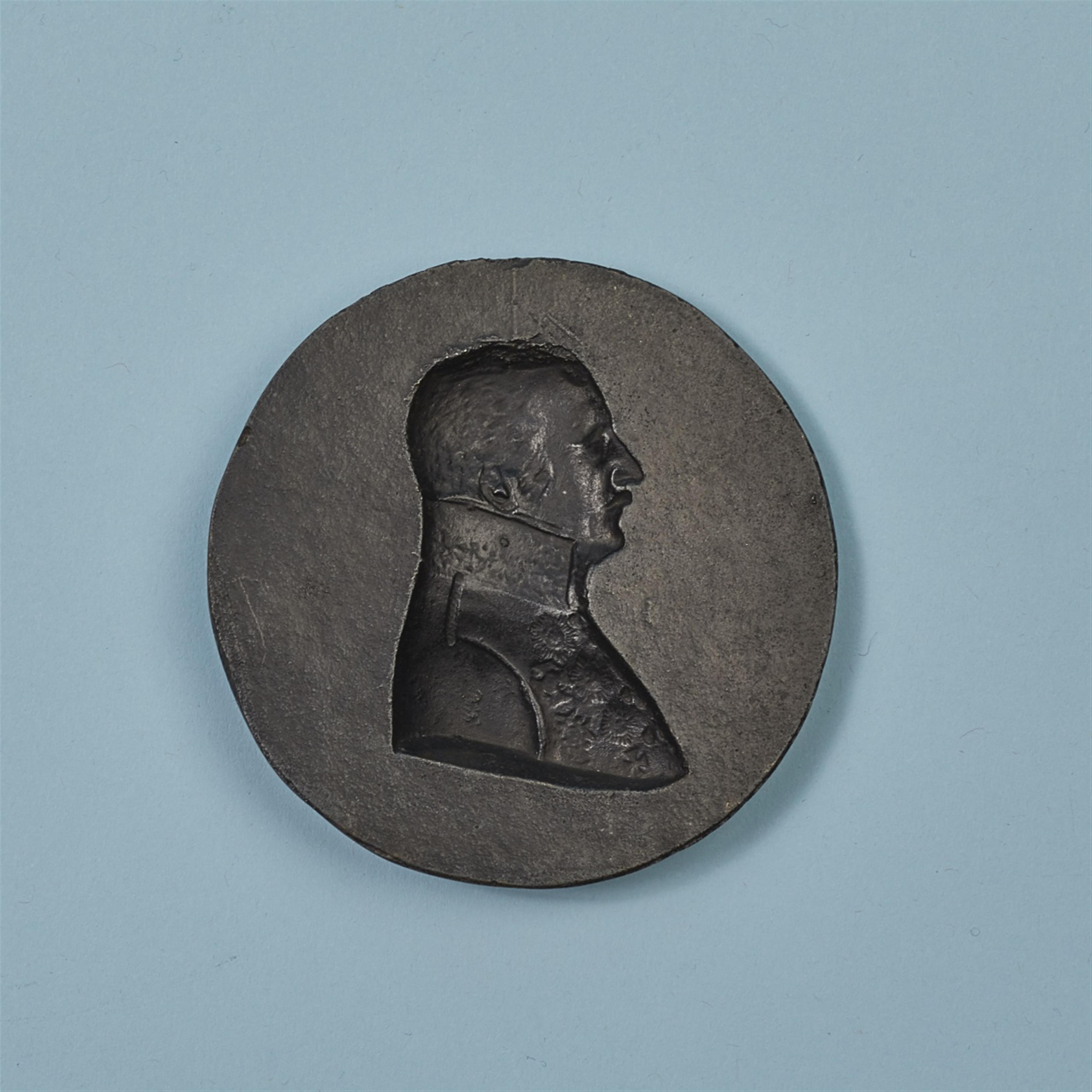 A round cast iron plaque with General Field Marshall Blücher - image-2