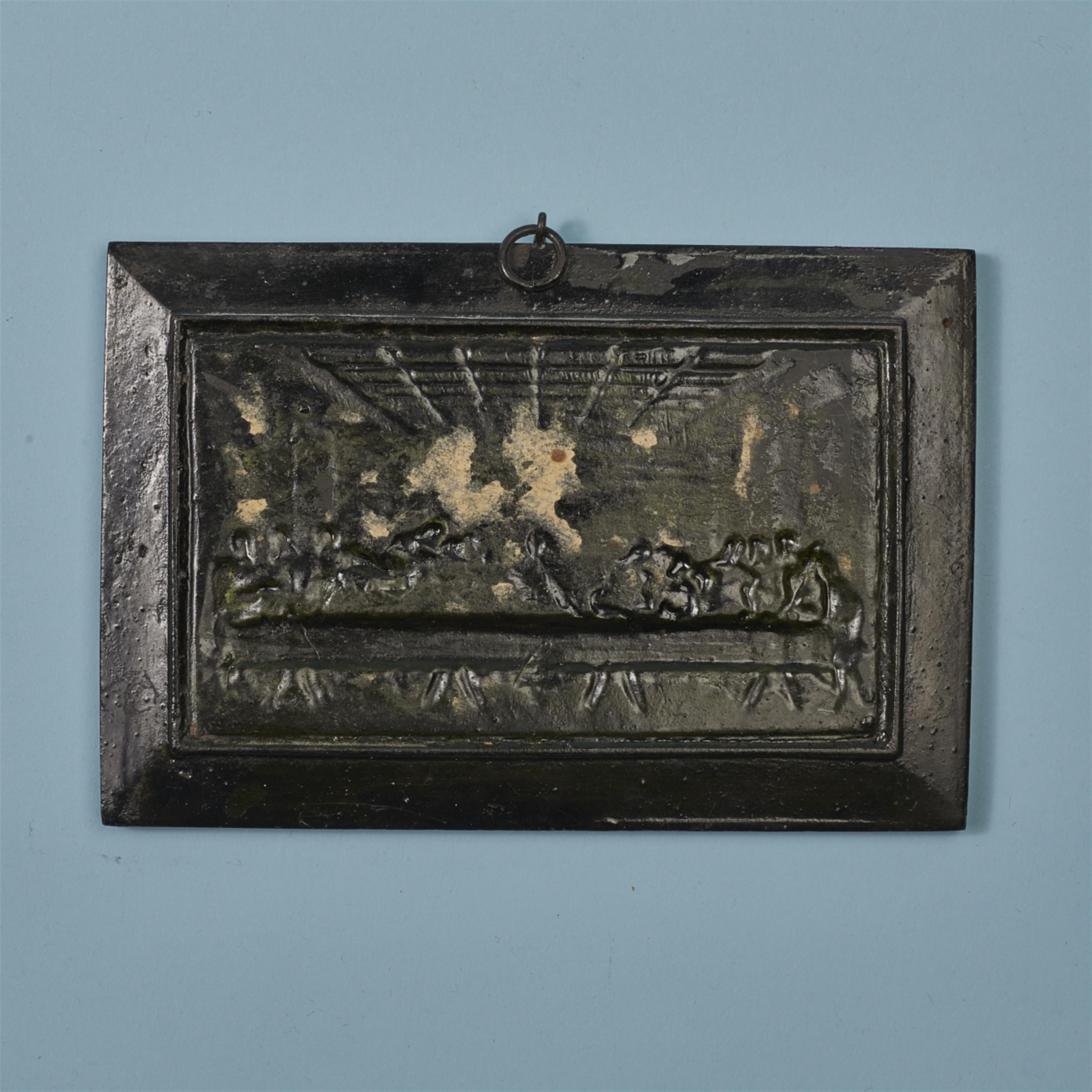 A cast iron plaque with the Last Supper by Leonardo da Vinci - image-2