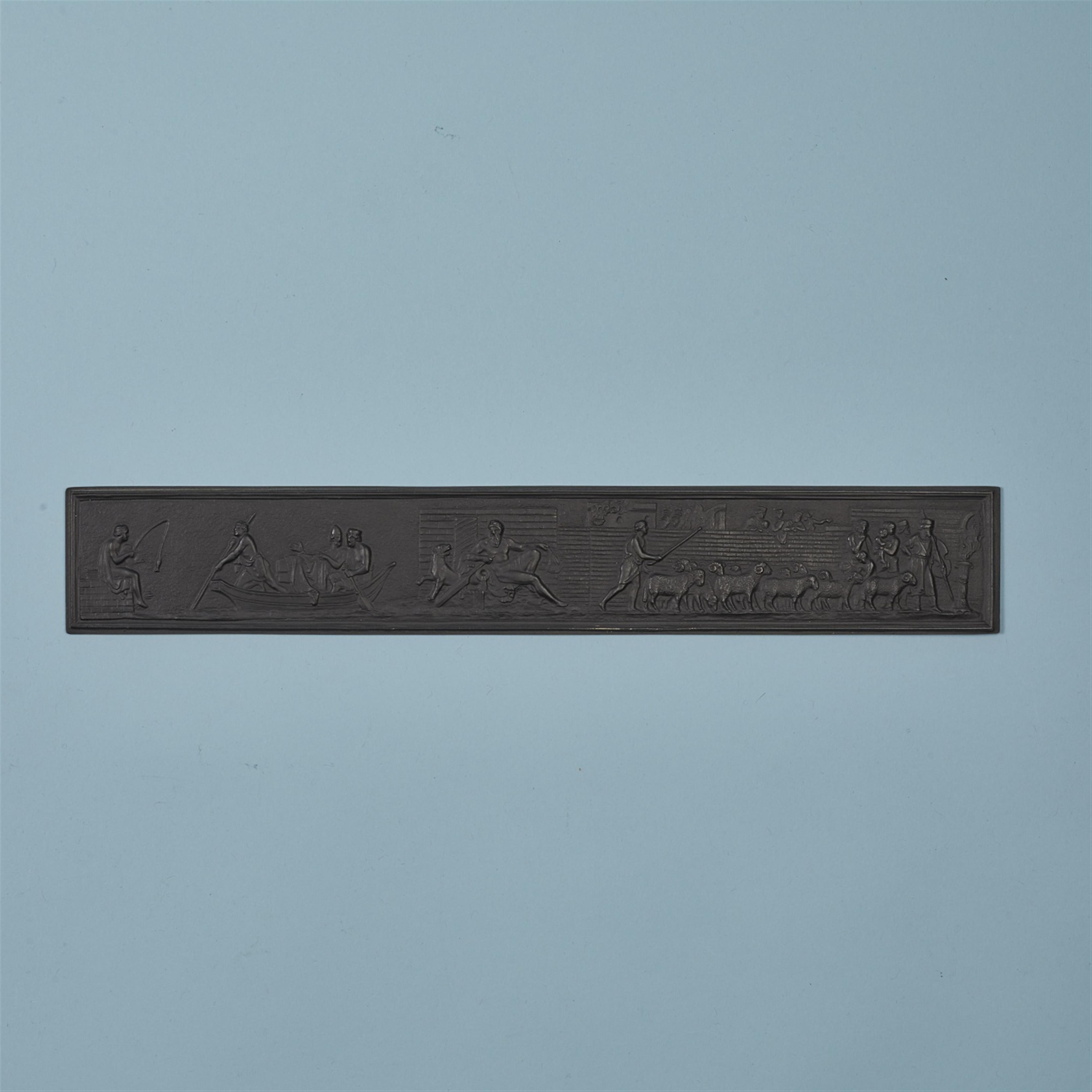 A rare cast iron ruler with the triumph of Alexander the Great - image-1