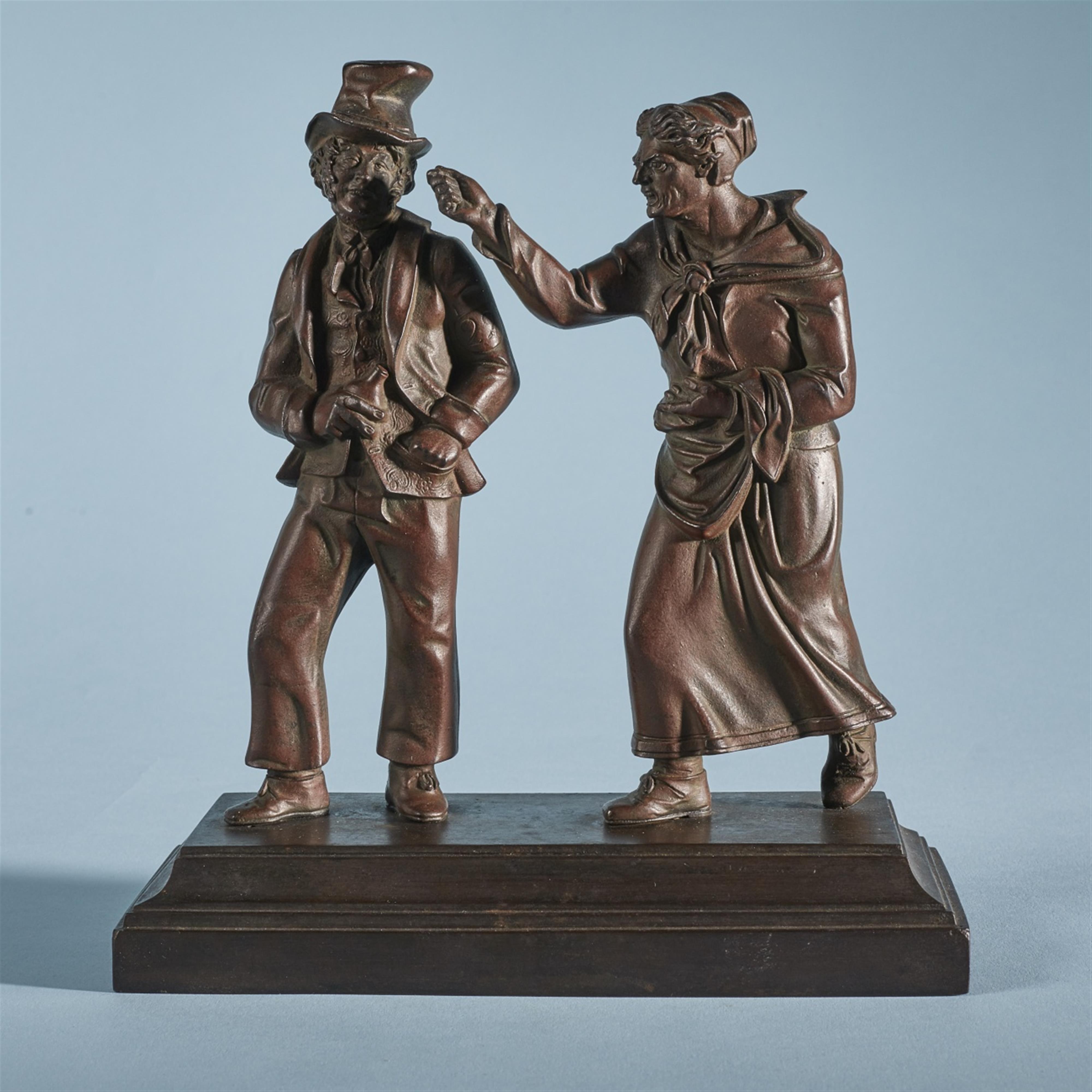 Two cast iron figures of typical Berlin caricatures - image-1