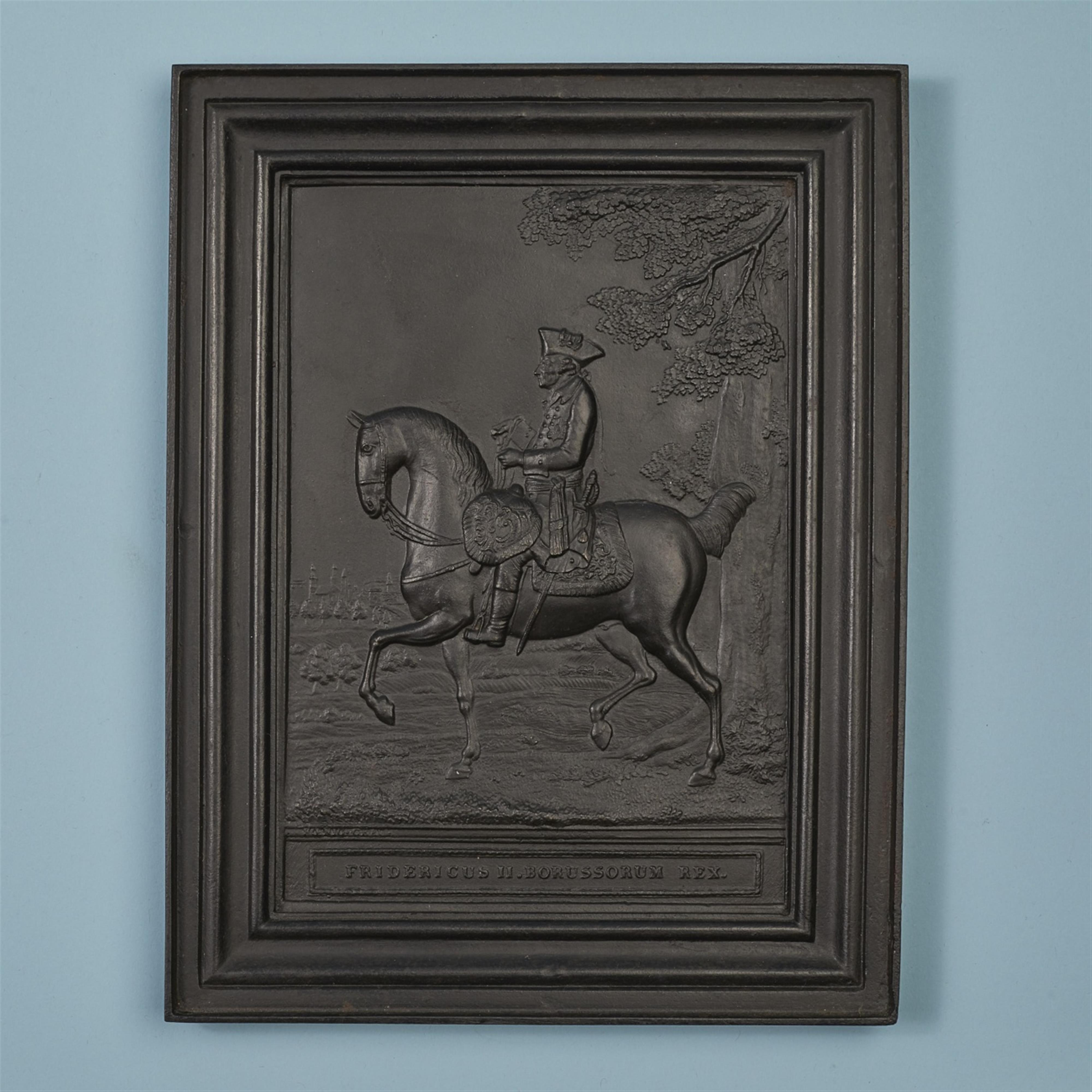 Plakette mit Friedrich II. zu Pferd - image-1