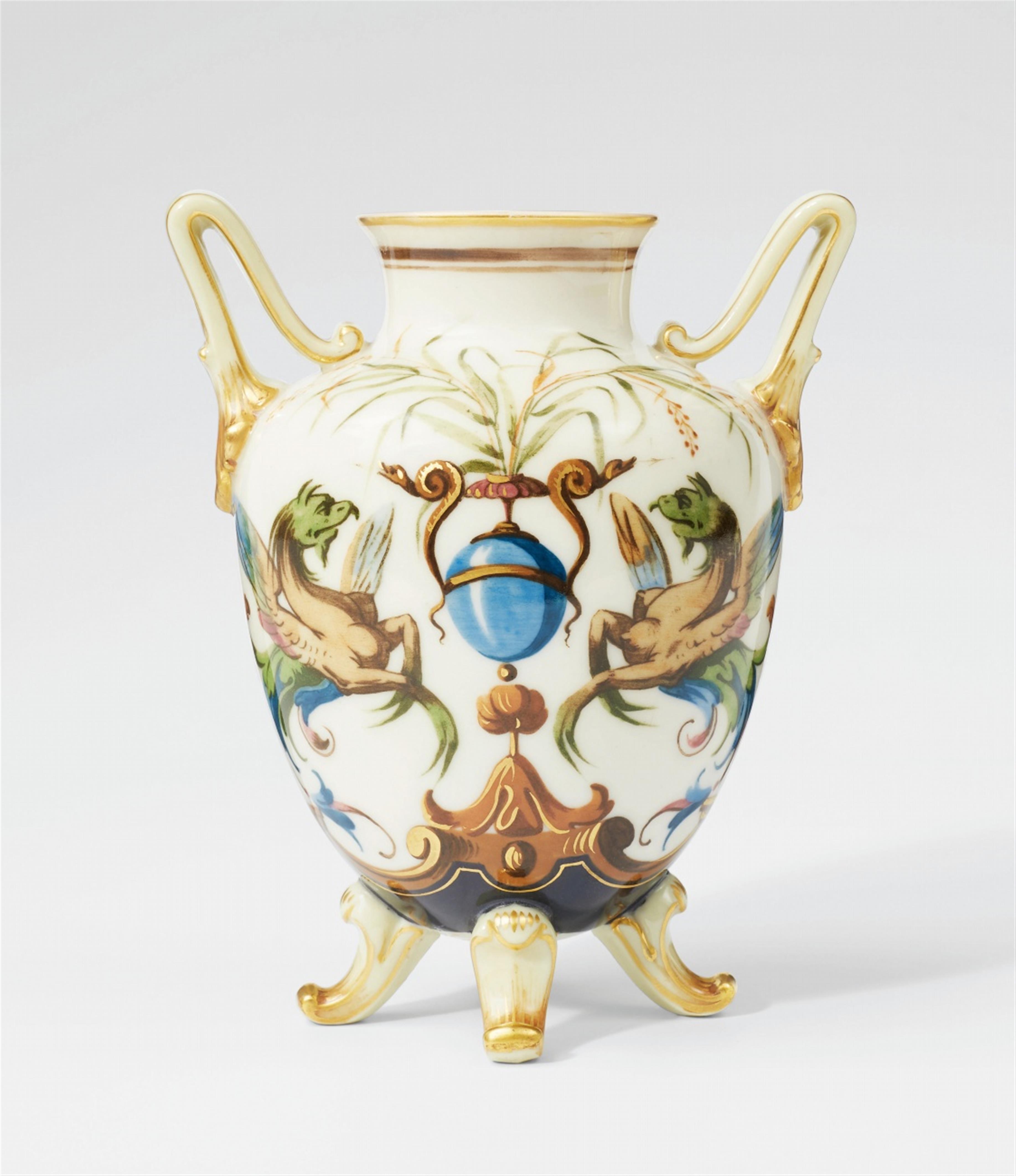 A Berlin KPM porcelain vase with grotesques - image-1