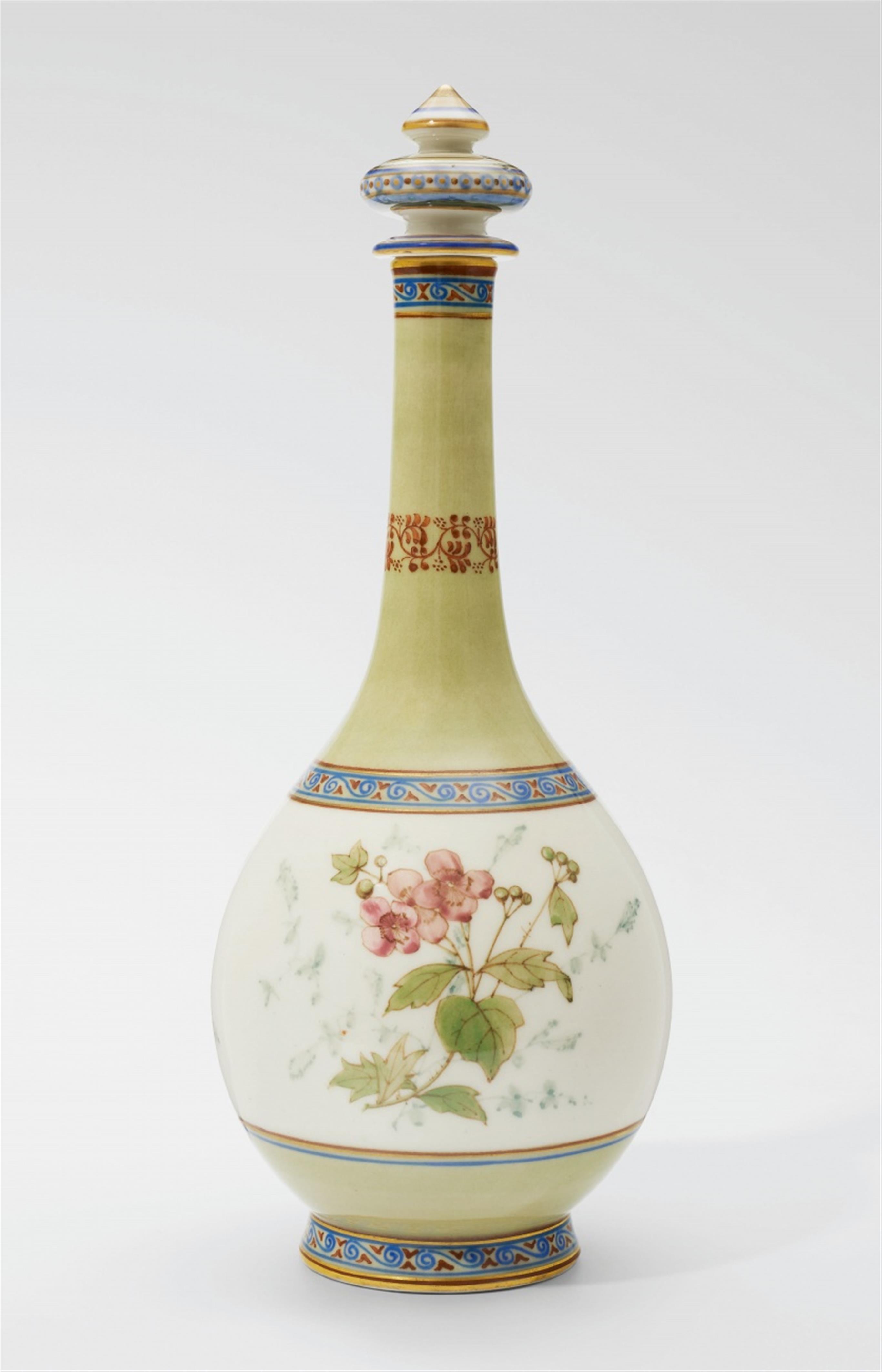 A Berlin KPM porcelain vase with botanical motifs - image-1