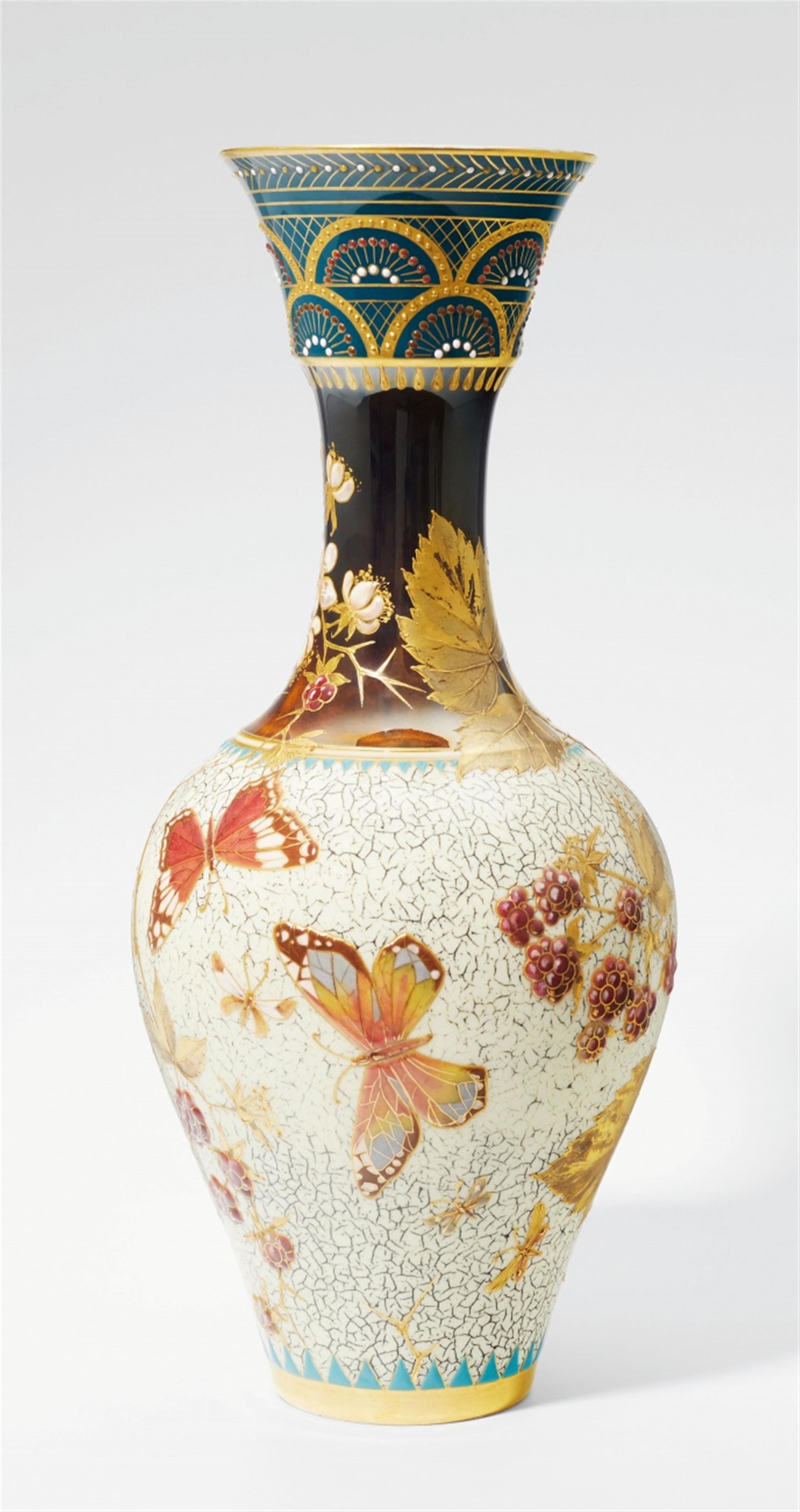 Seltene Vase mit drei Dekorzonen - image-1
