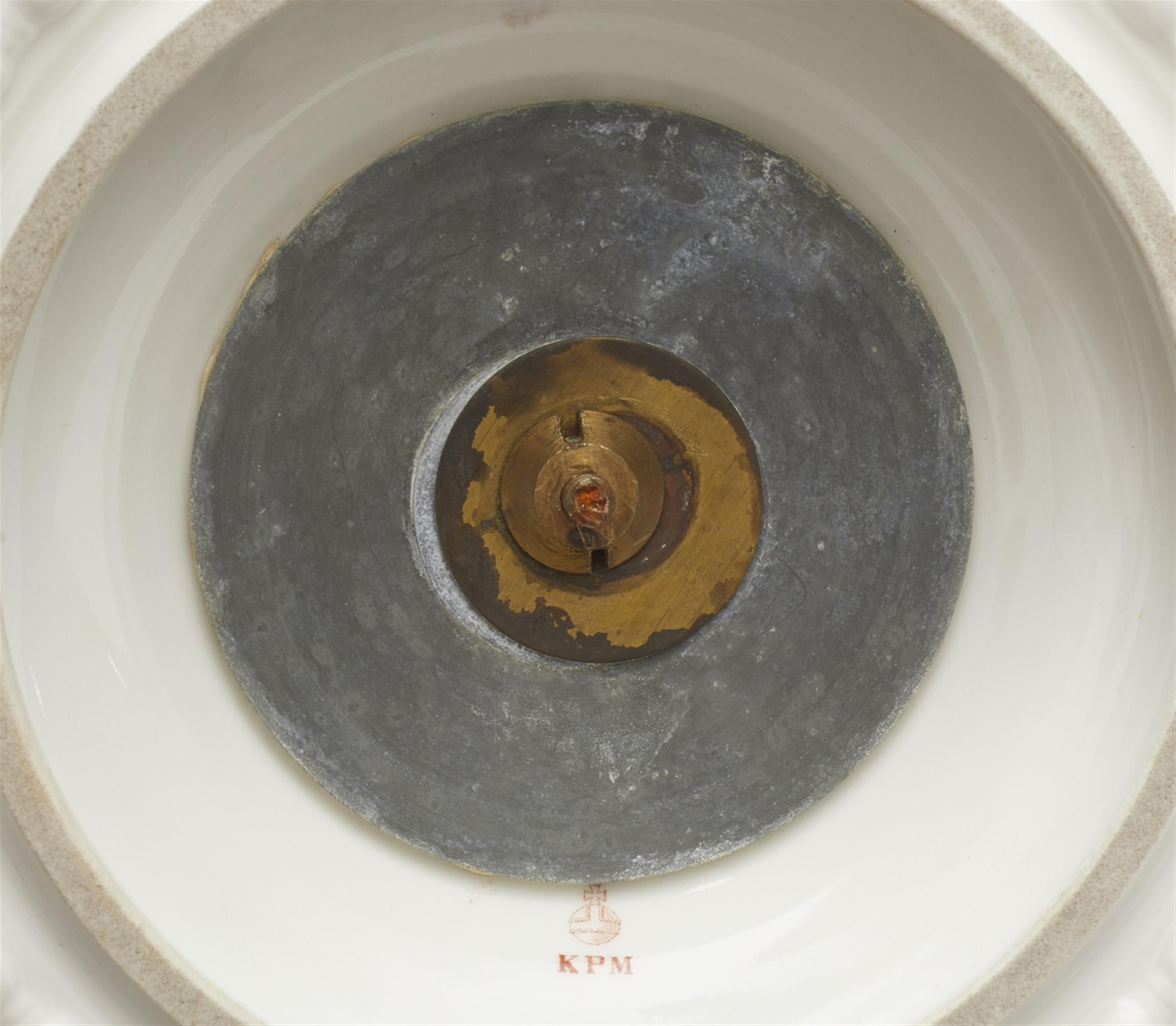 A Berlin KPM porcelain candelabrum from Amberg's centrepiece - image-2