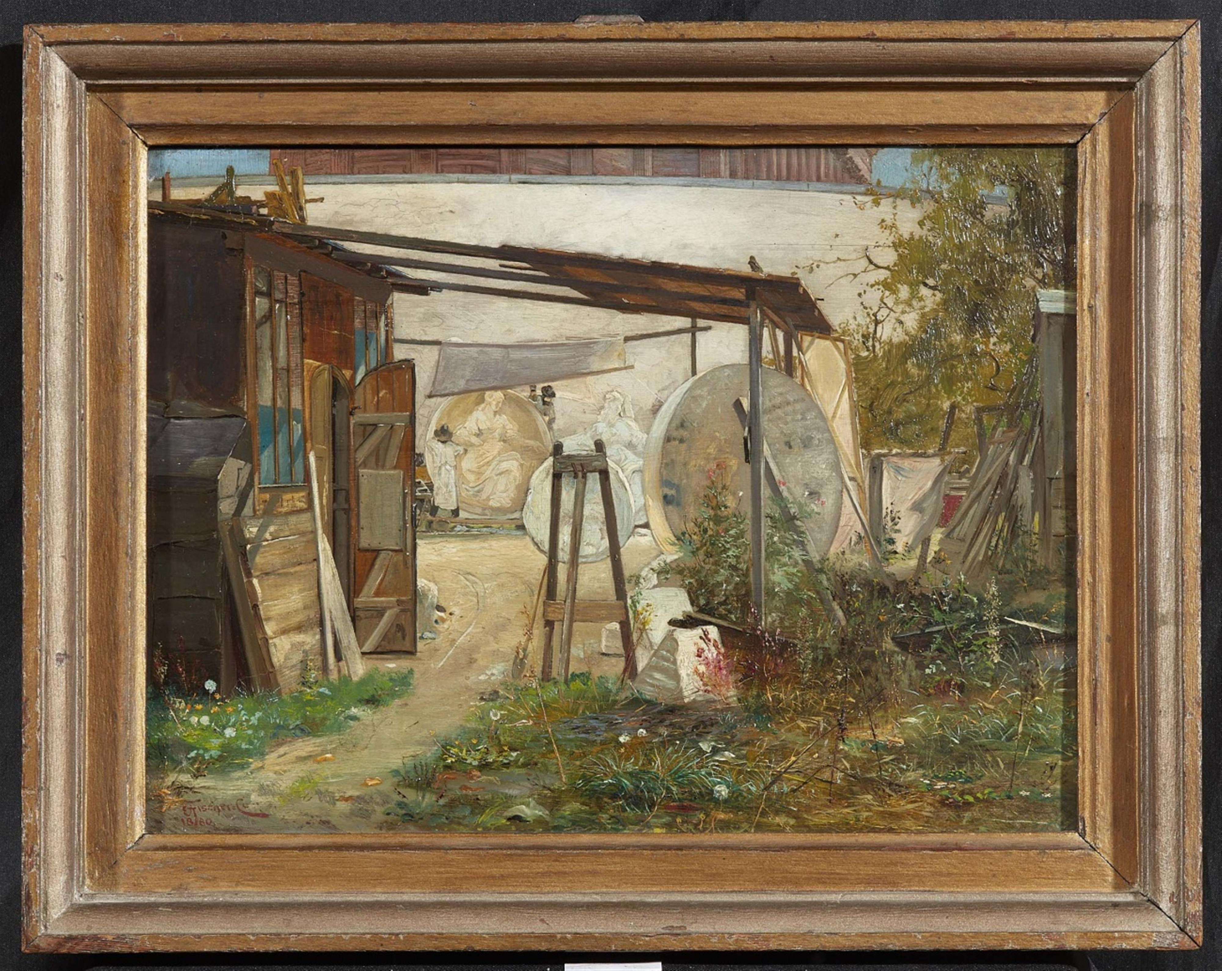 Ernst Albert Fischer-Cörlin - Behind the National Gallery in Berlin in 1880 - image-2