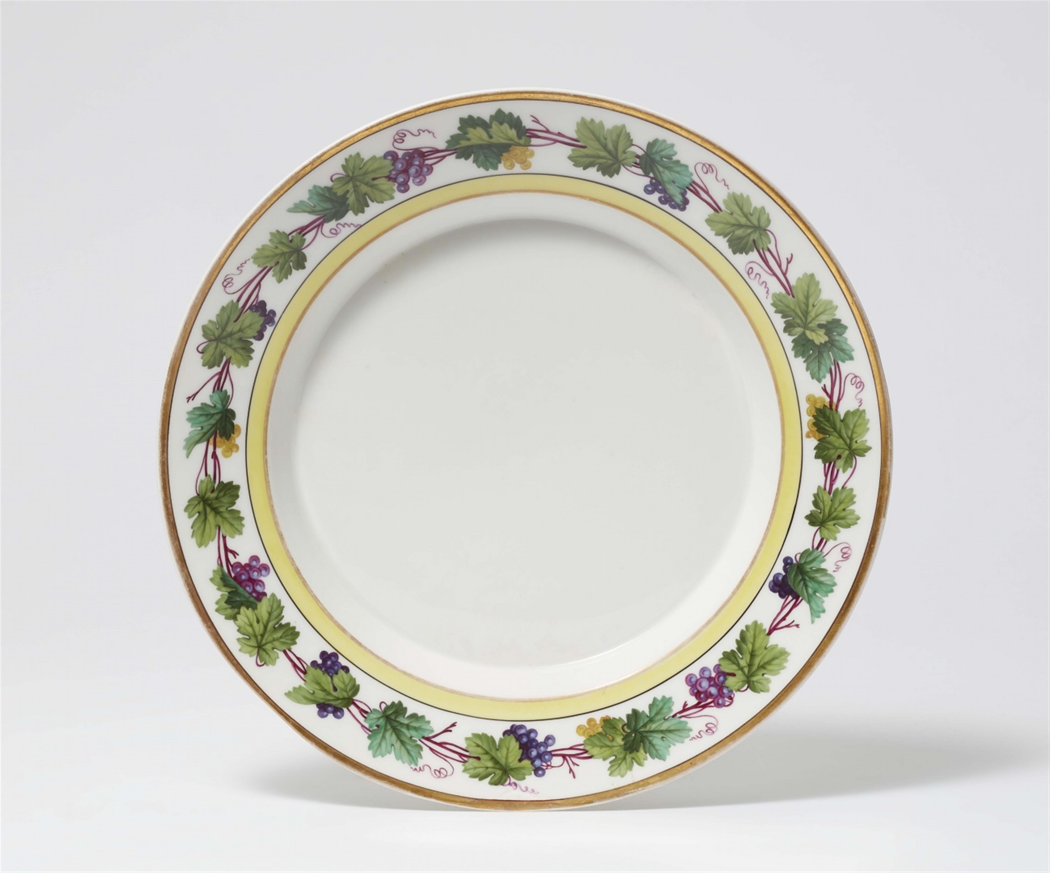 A Berlin KPM porcelain plate from a later additional to a dinner service for Friedrich Wilhelm II - image-1