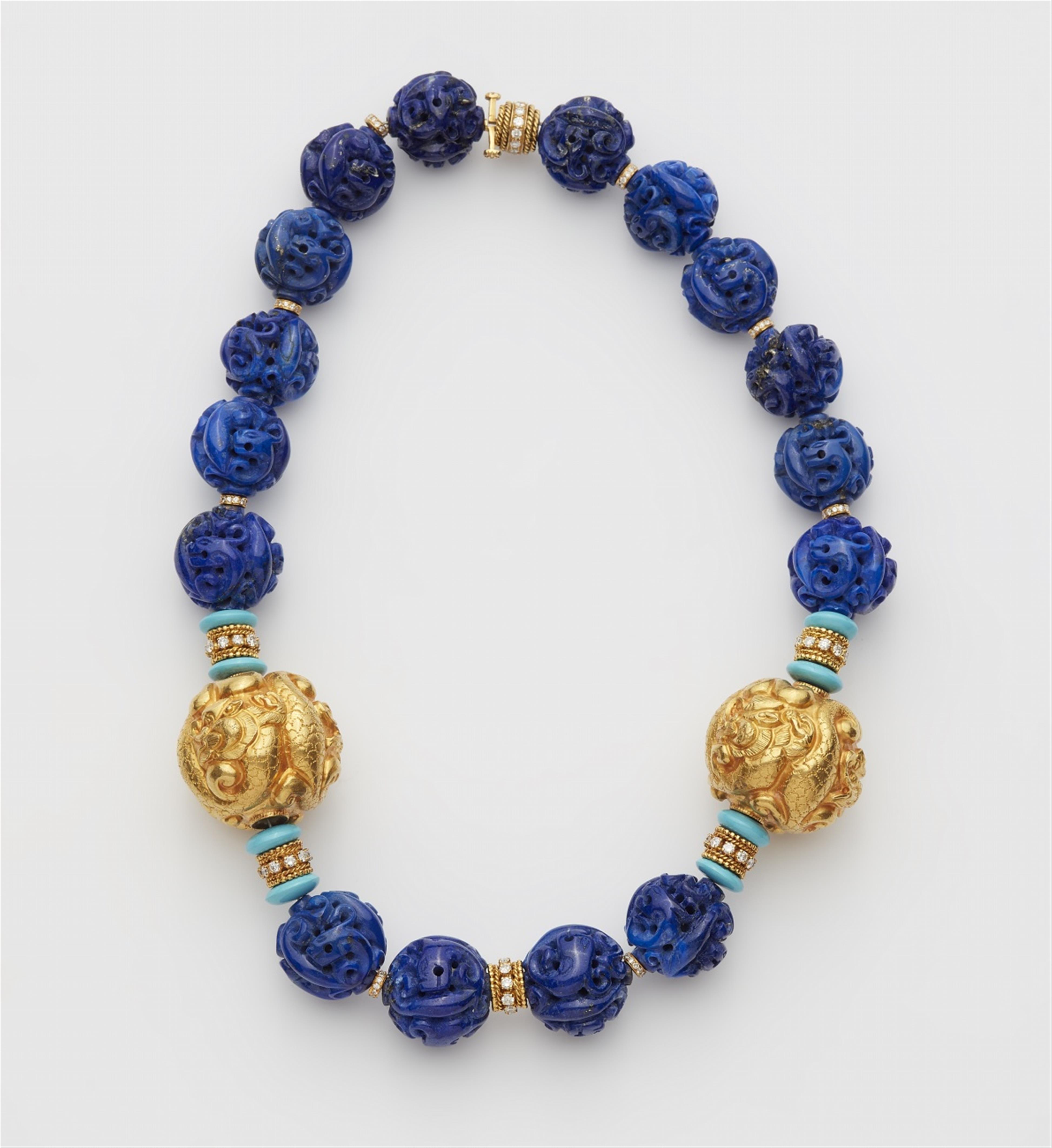 A Thai lapis lazuli necklace - image-1