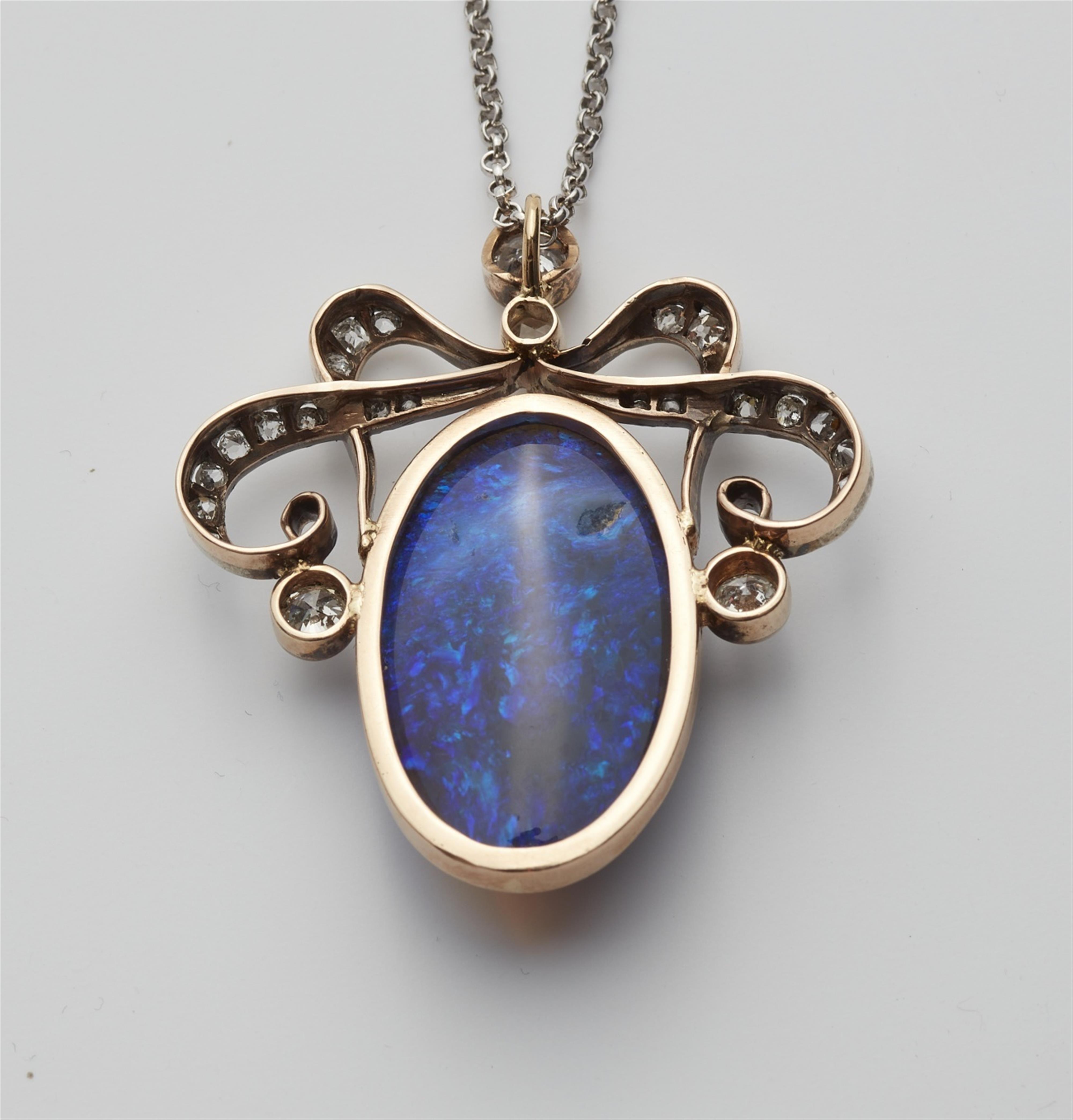 A Belle Epoque opal pendant - image-2