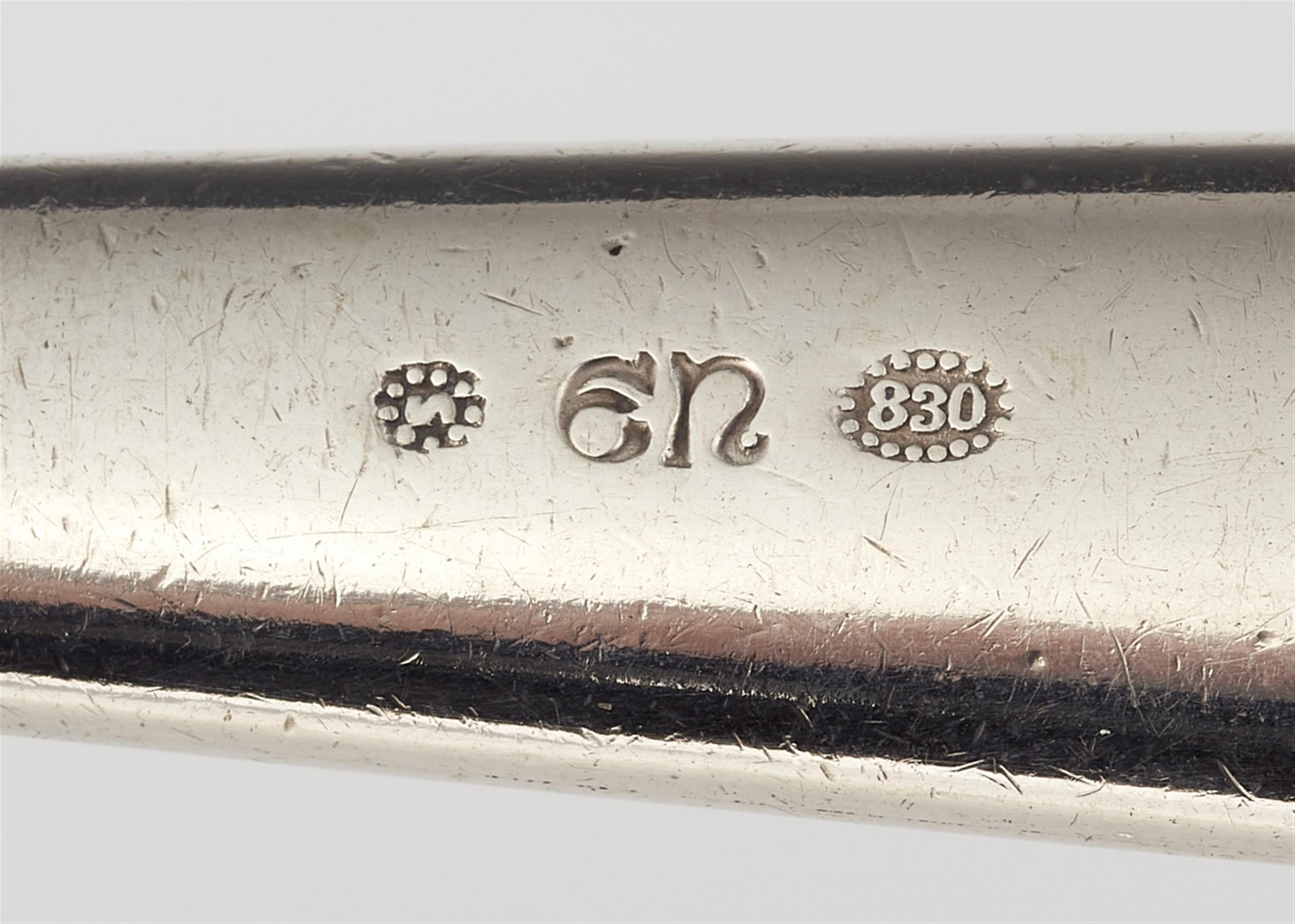 A Copenhagen silver cutlery set by Evald Nielsen, model no. 37 - image-2