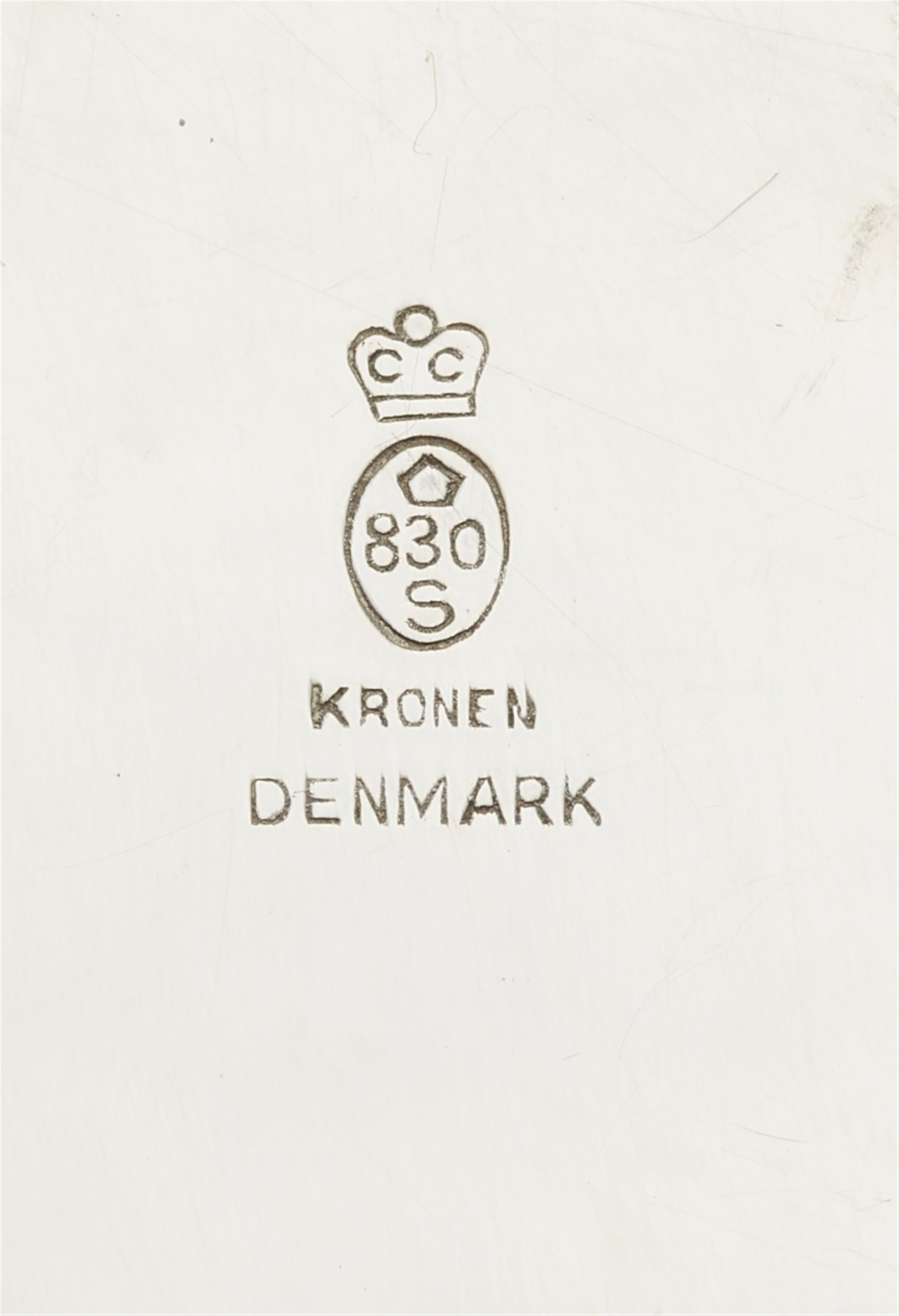 12 mid-century Copenhagen silver underplates - image-2