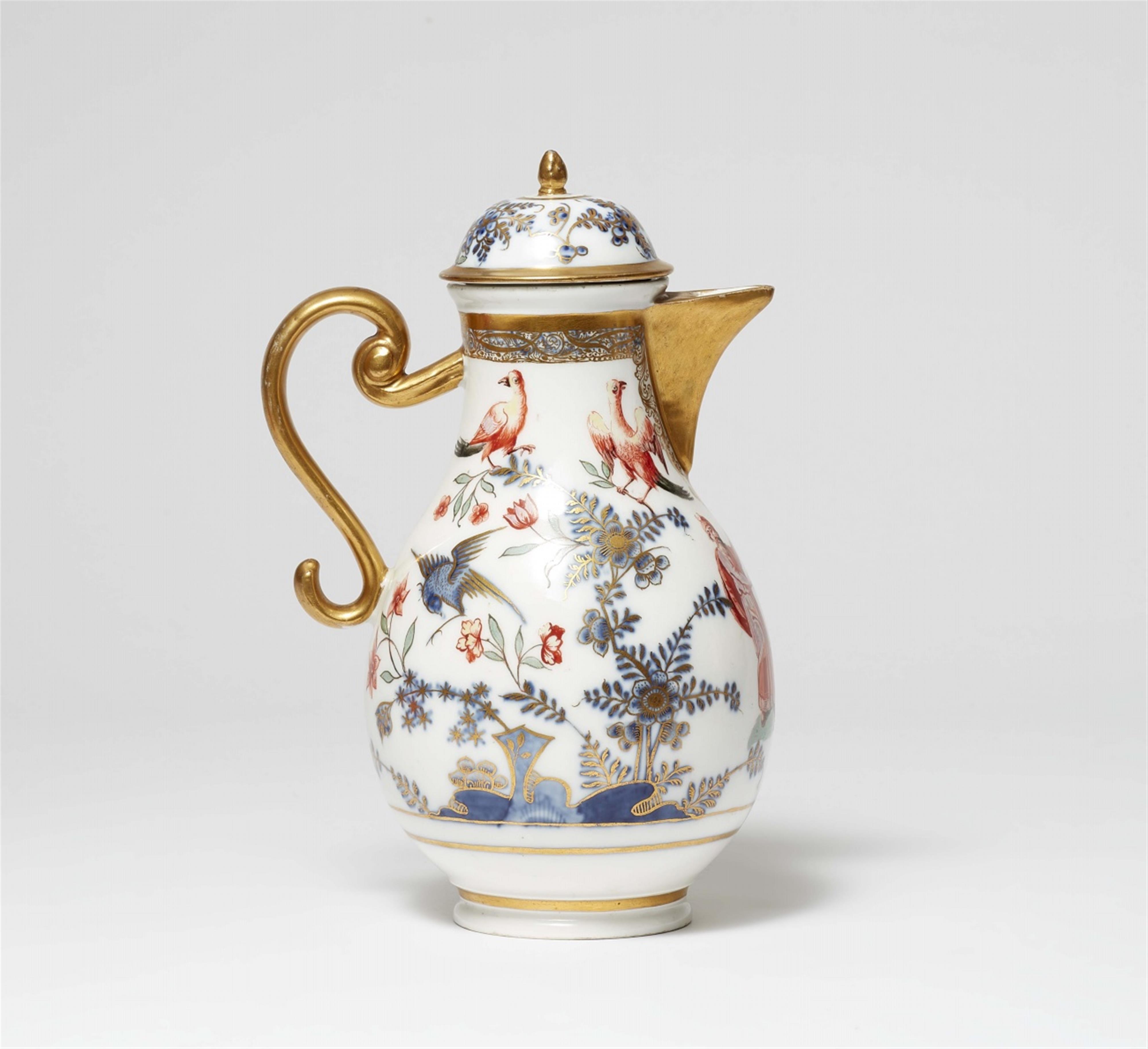 A Meissen porcelain coffee pot with bird-on-rock motifs - image-2