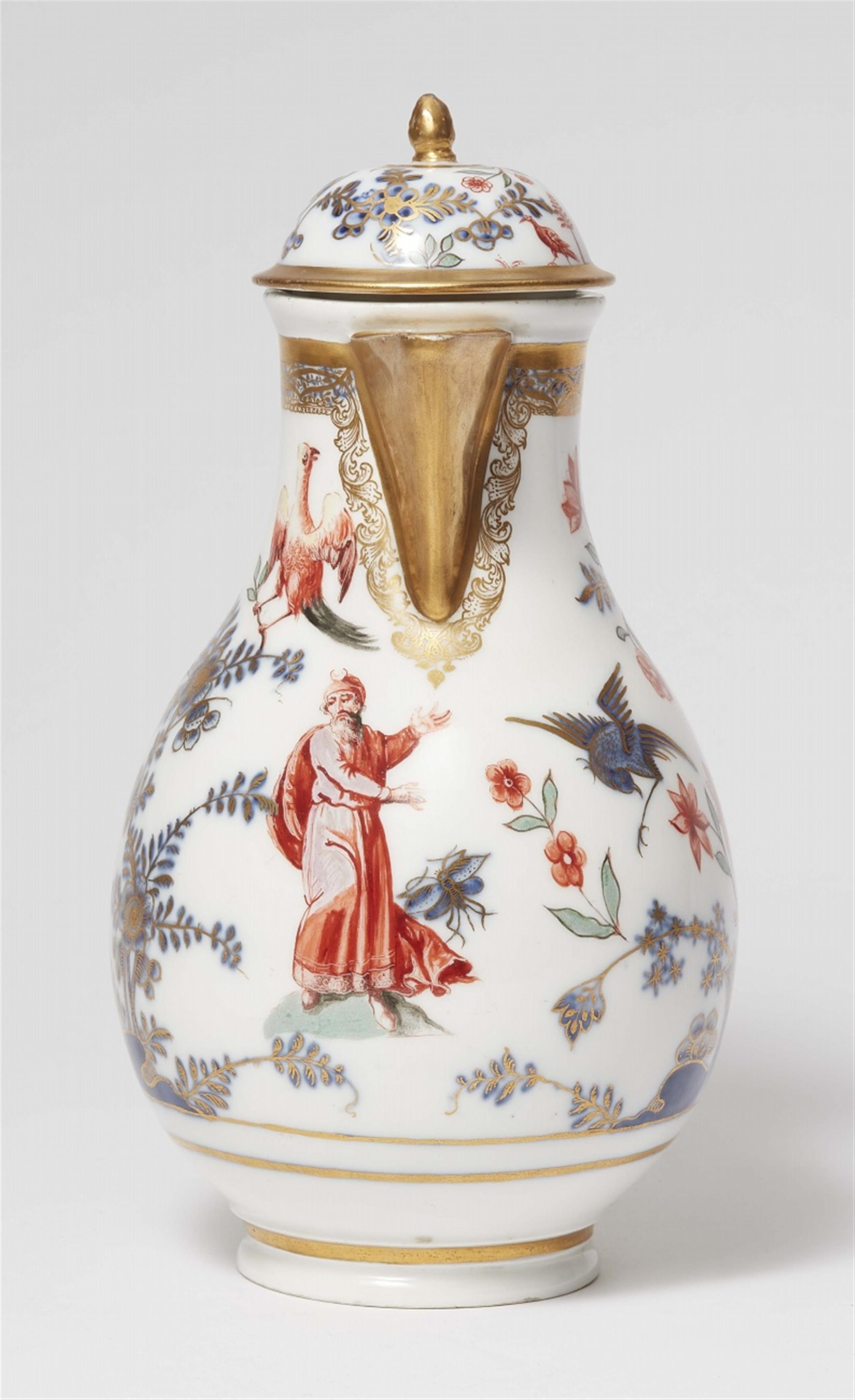 A Meissen porcelain coffee pot with bird-on-rock motifs - image-3
