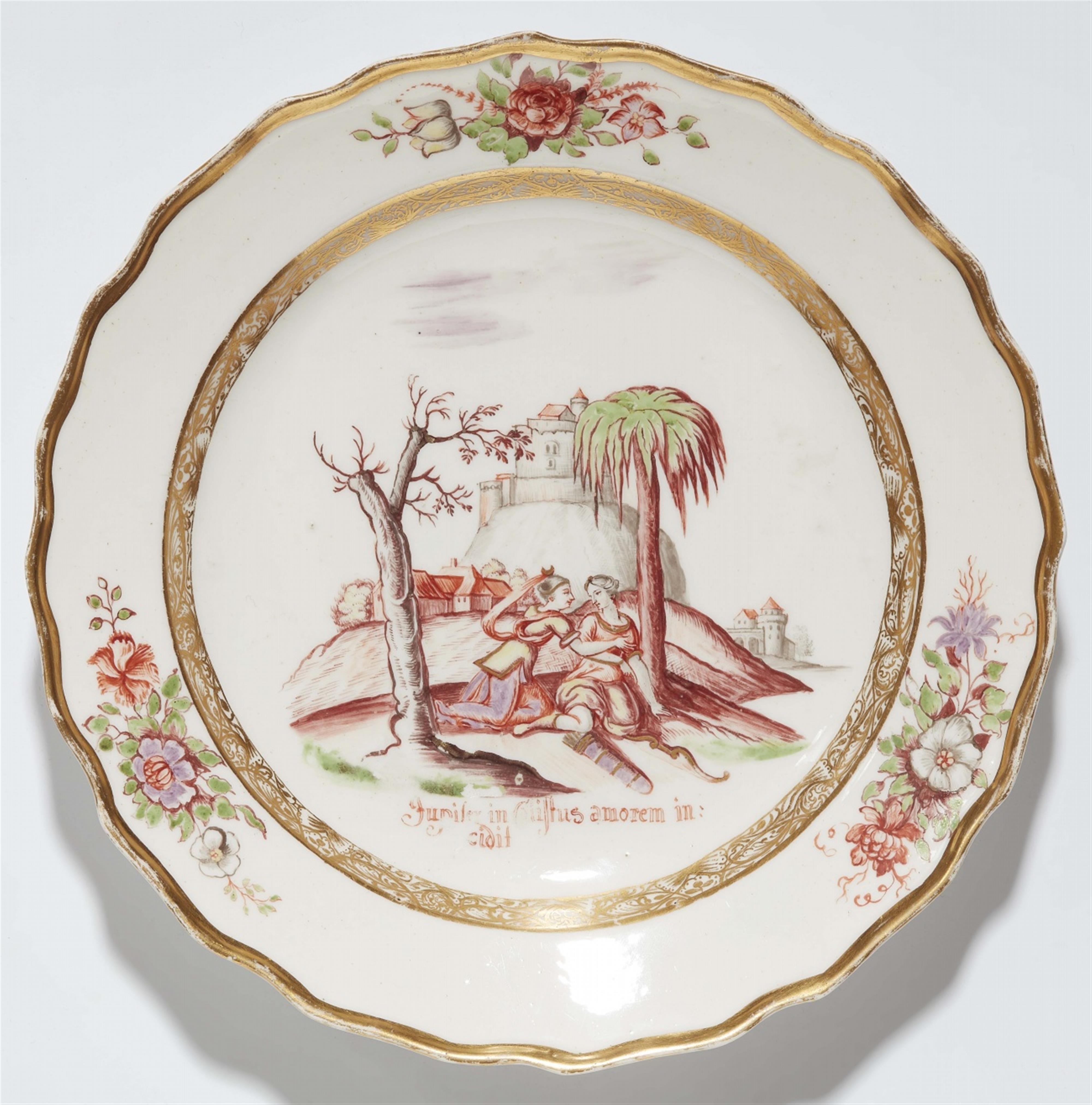 An important set of seven Meissen porcelain plates with scenes from Ovid's Metamorphoses - image-7