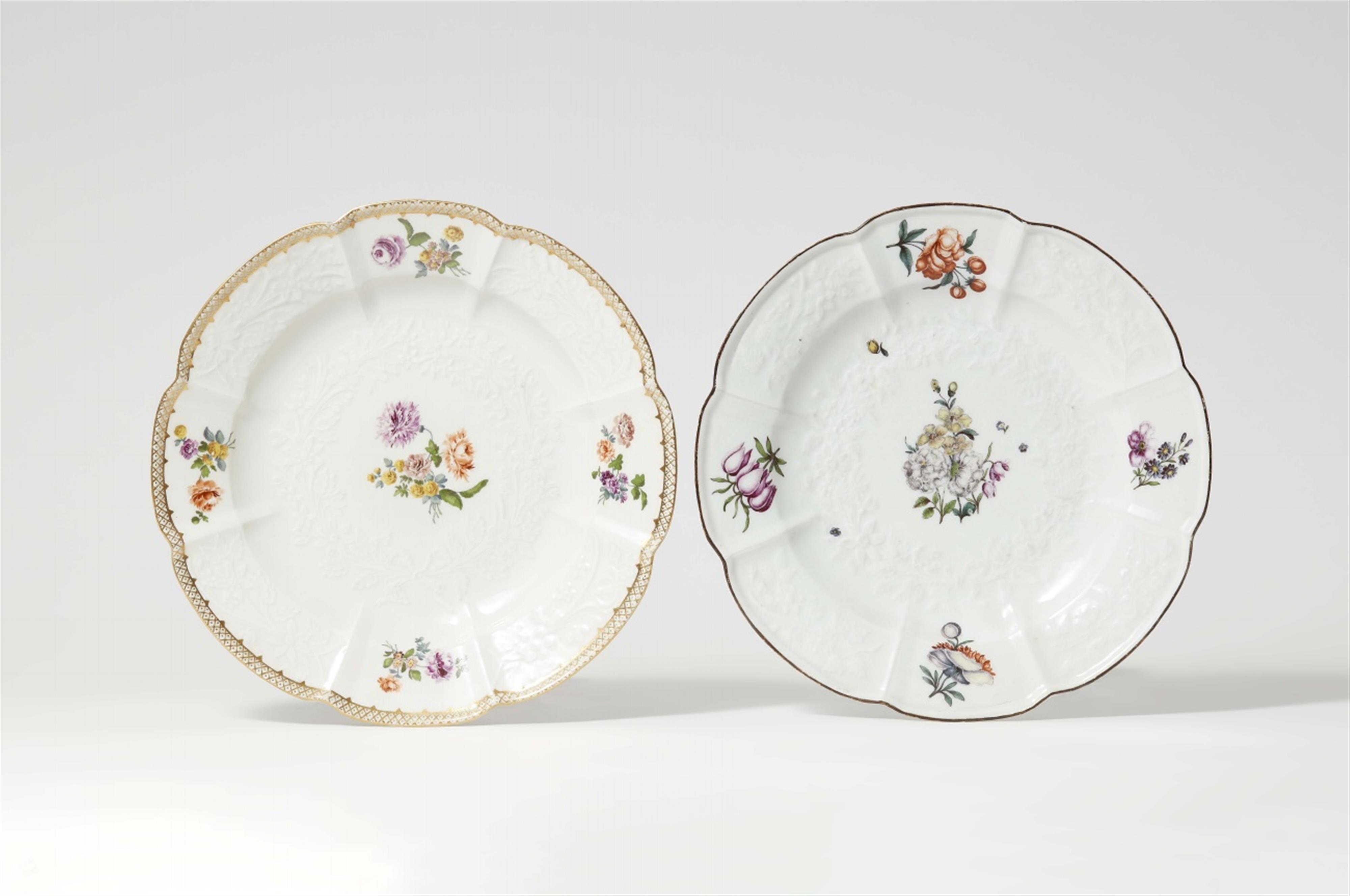 Two items of Meissen porcelain with Gotzkowsky relief decoration - image-1