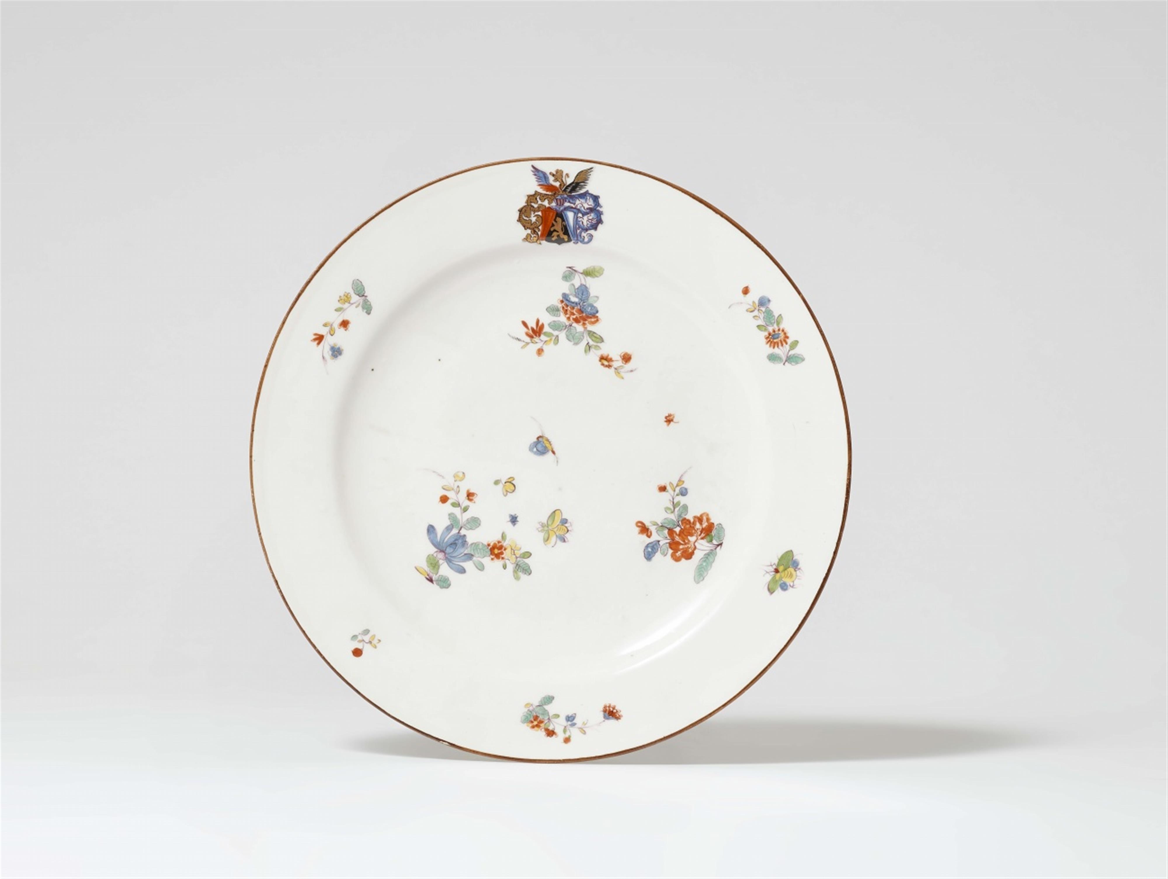 A rare Meissen porcelain dinner plate from the dinner service made for Count Hennicke - image-1