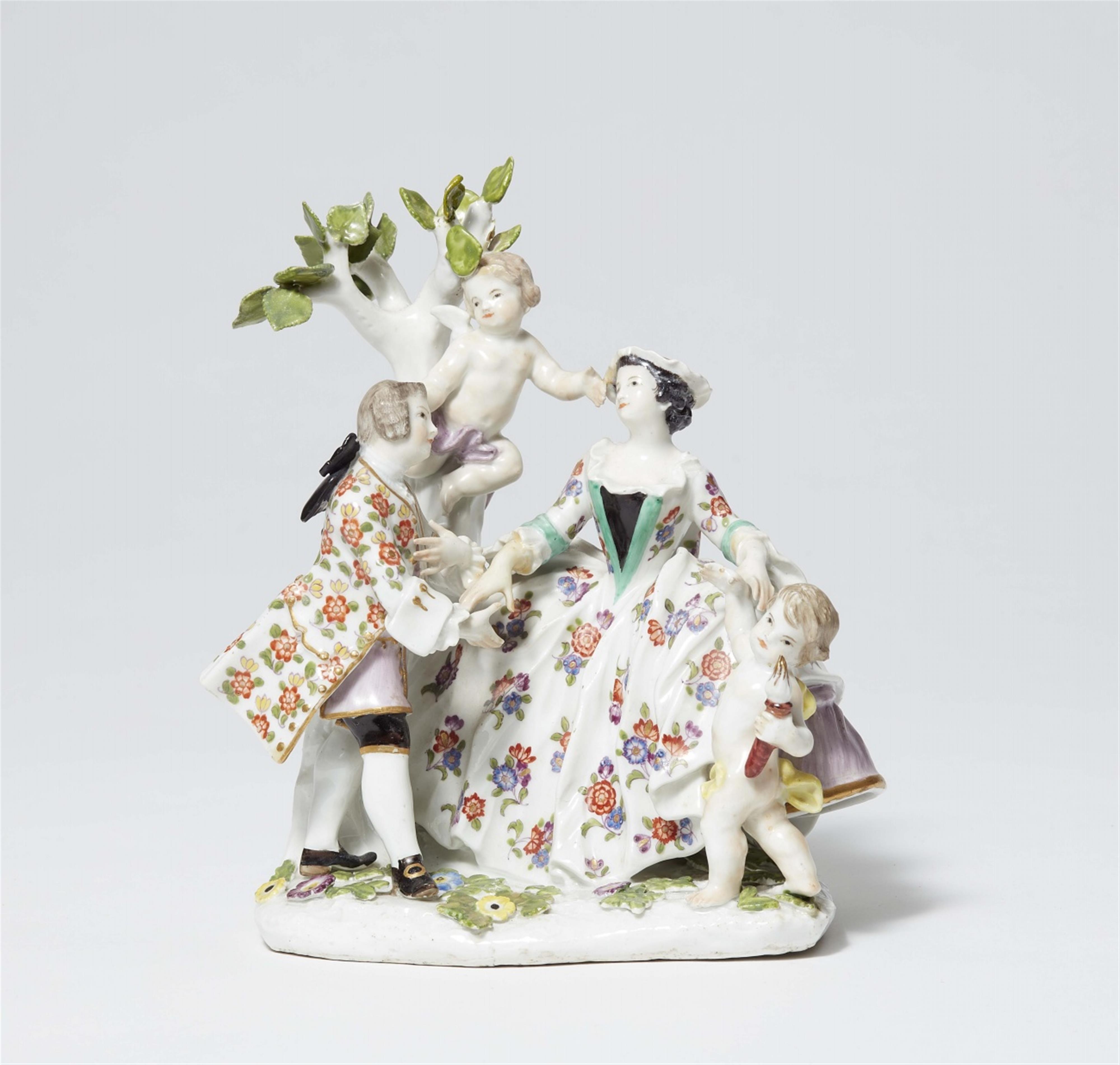 A Meissen porcelain group “The Engagement” - image-1