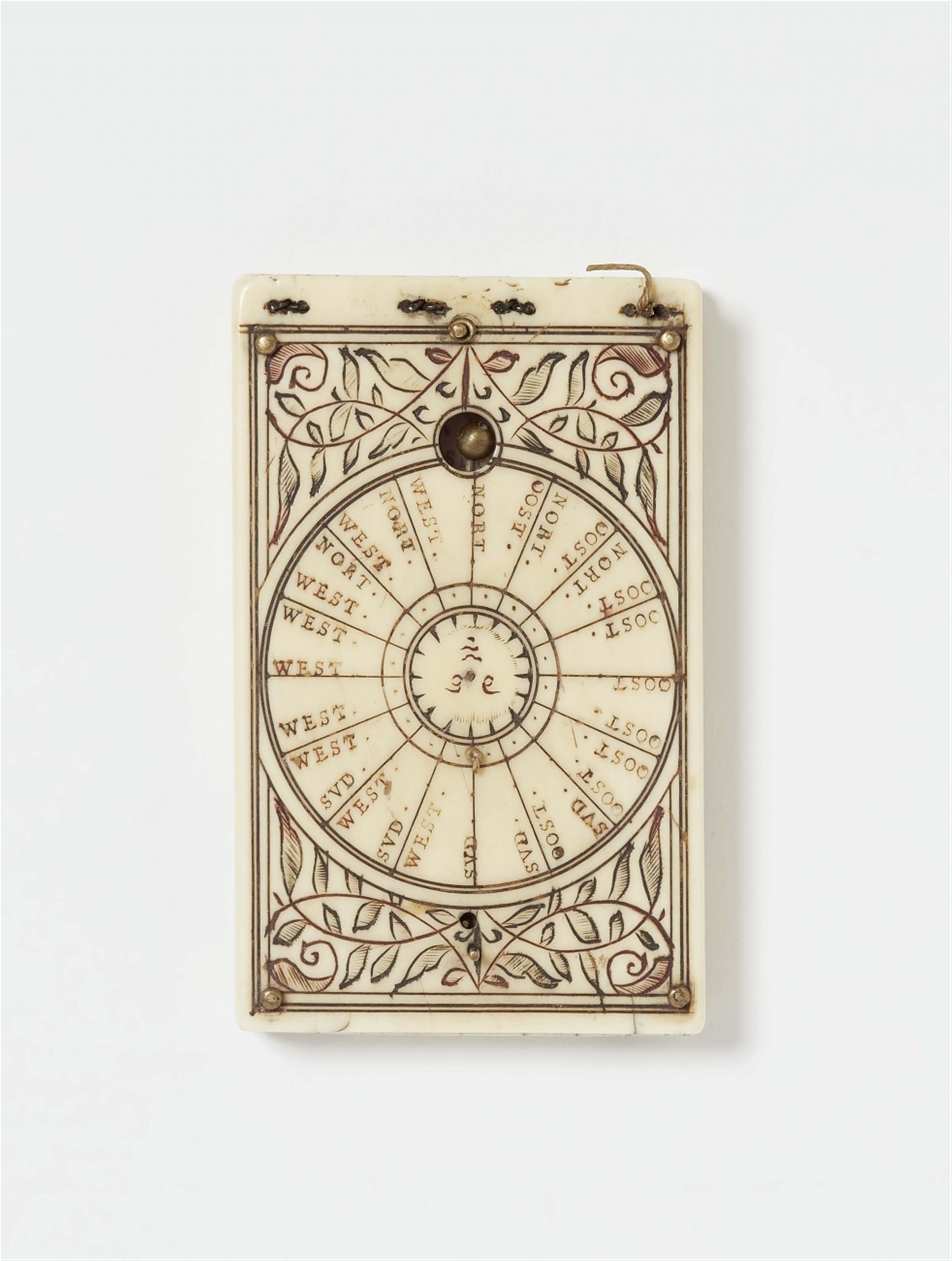 A Nuremberg folding sundial and compass - image-2