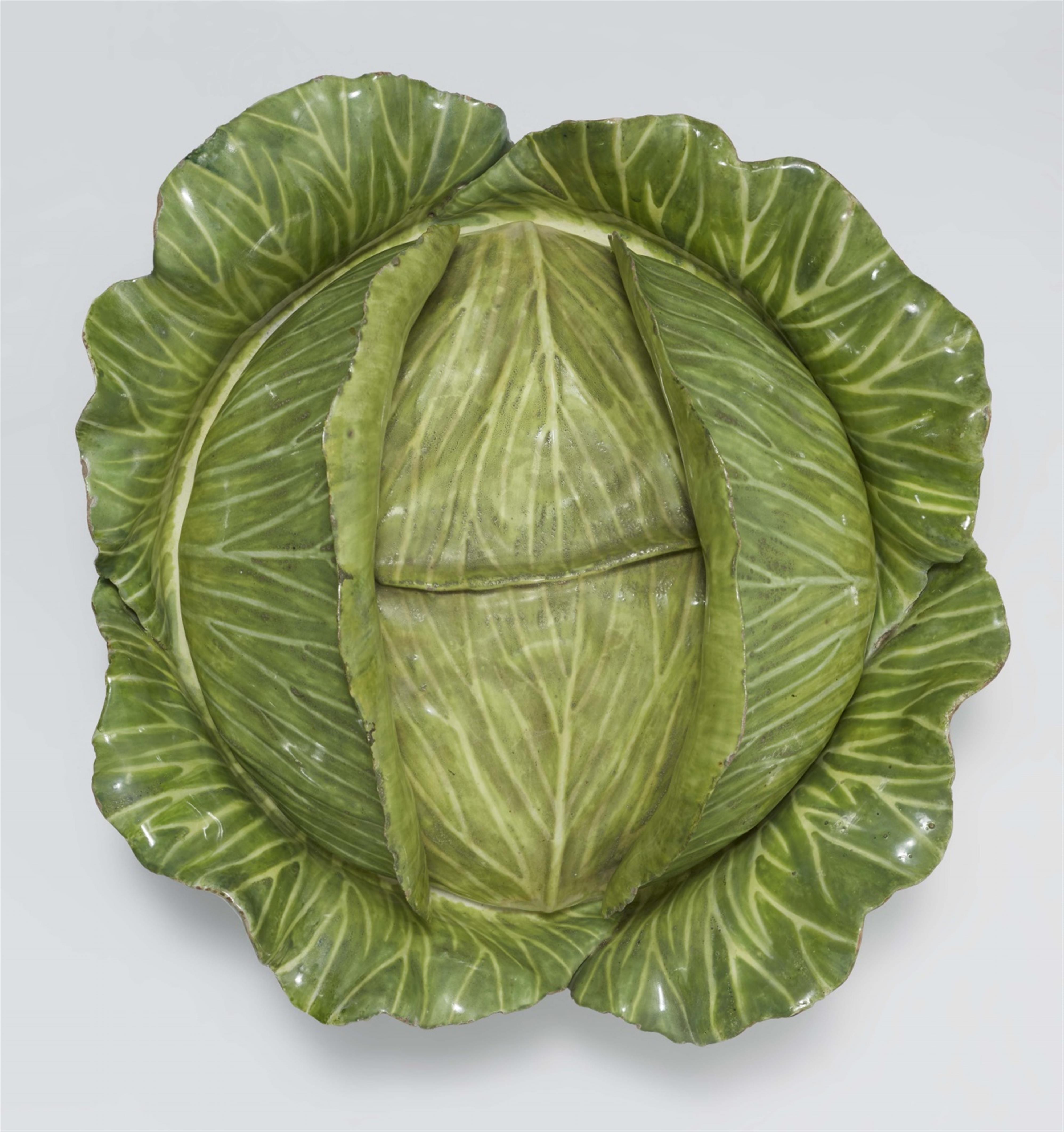 A large Strasbourg faience cabbage-form tureen - image-2