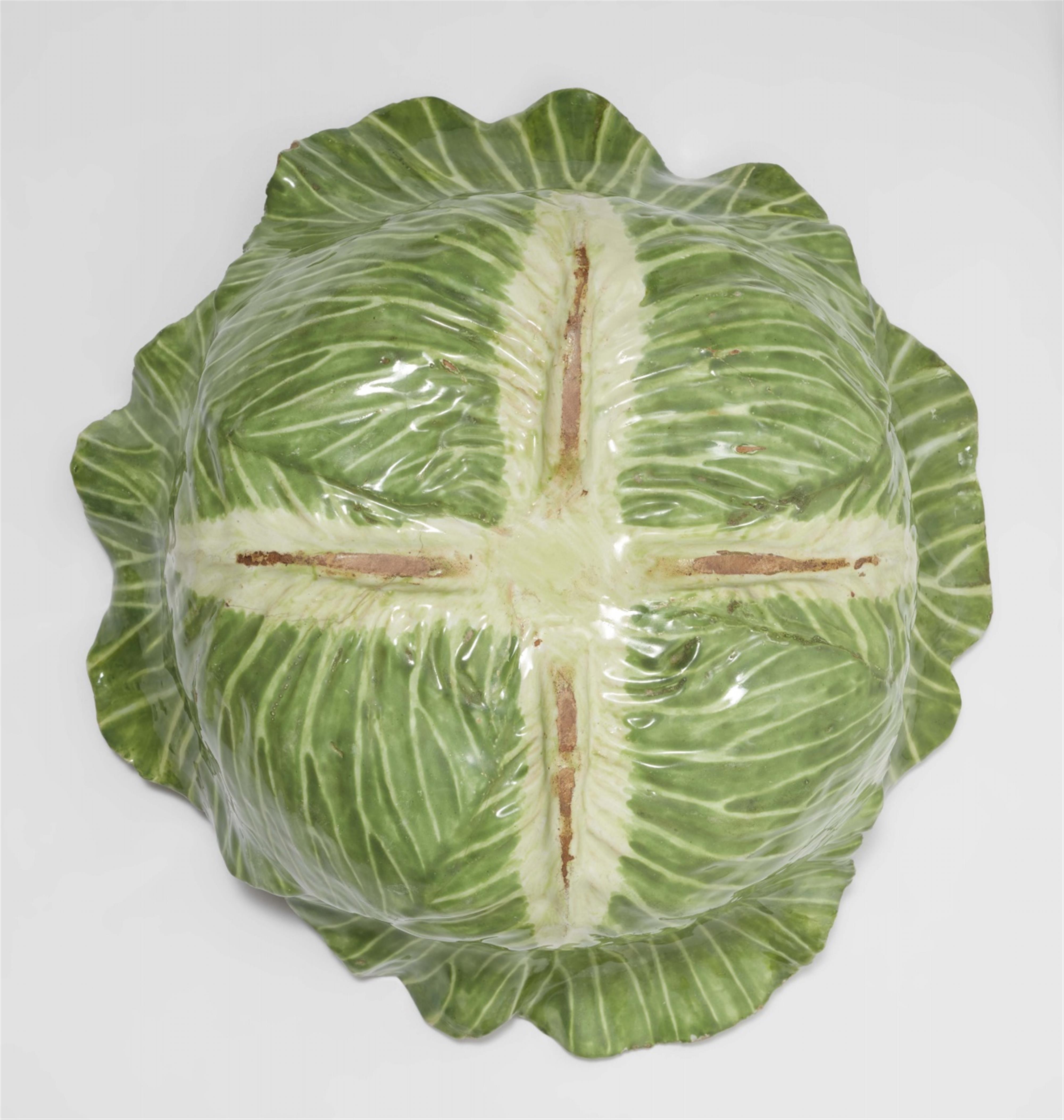 A large Strasbourg faience cabbage-form tureen - image-3