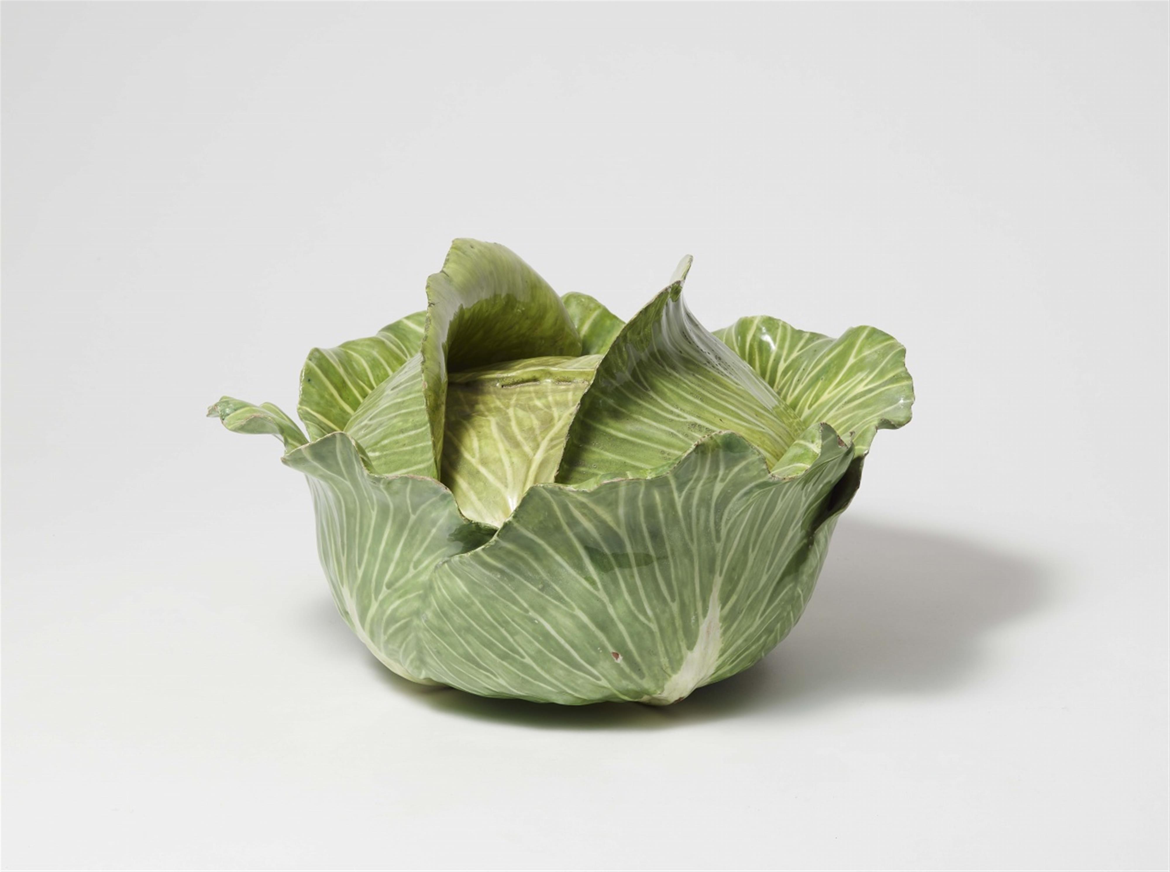 A large Strasbourg faience cabbage-form tureen - image-1