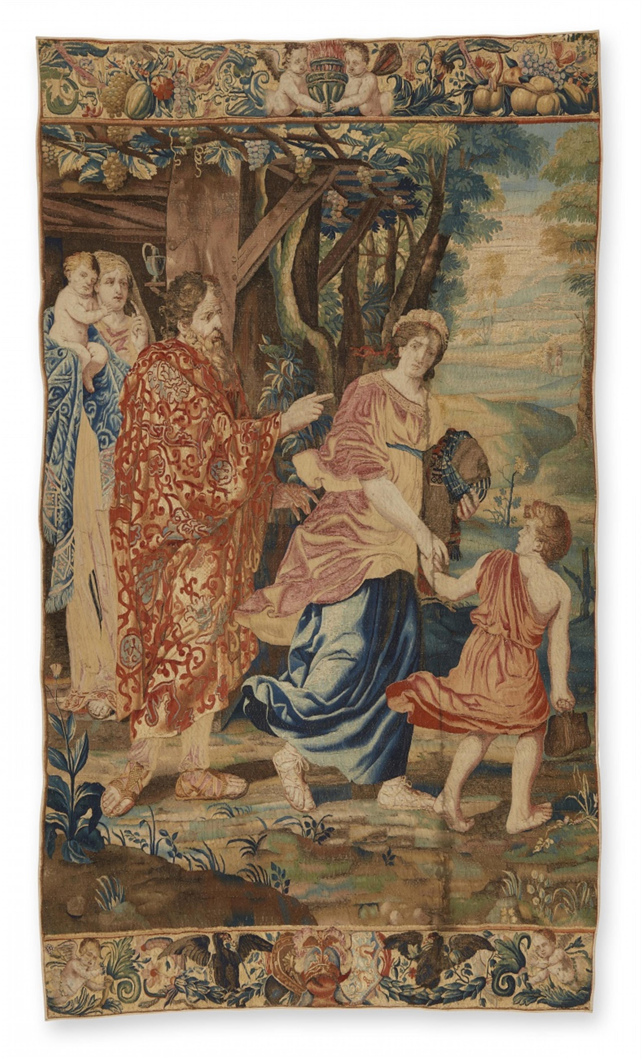 A St. Petersburg tapestry with the expulsion of Hagar and Ishmael - image-1
