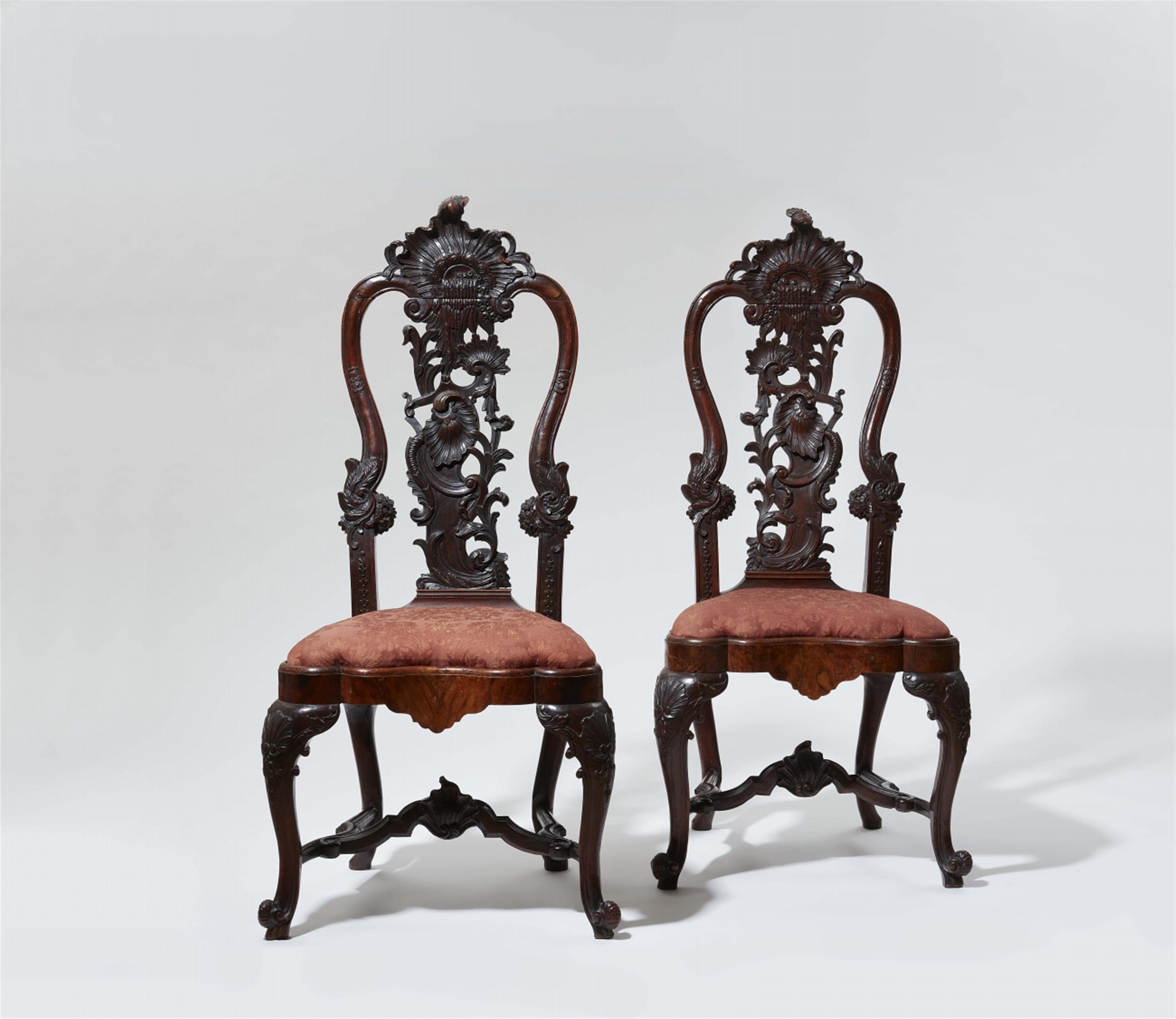 A pair of important Dutch Rococo chairs - image-1