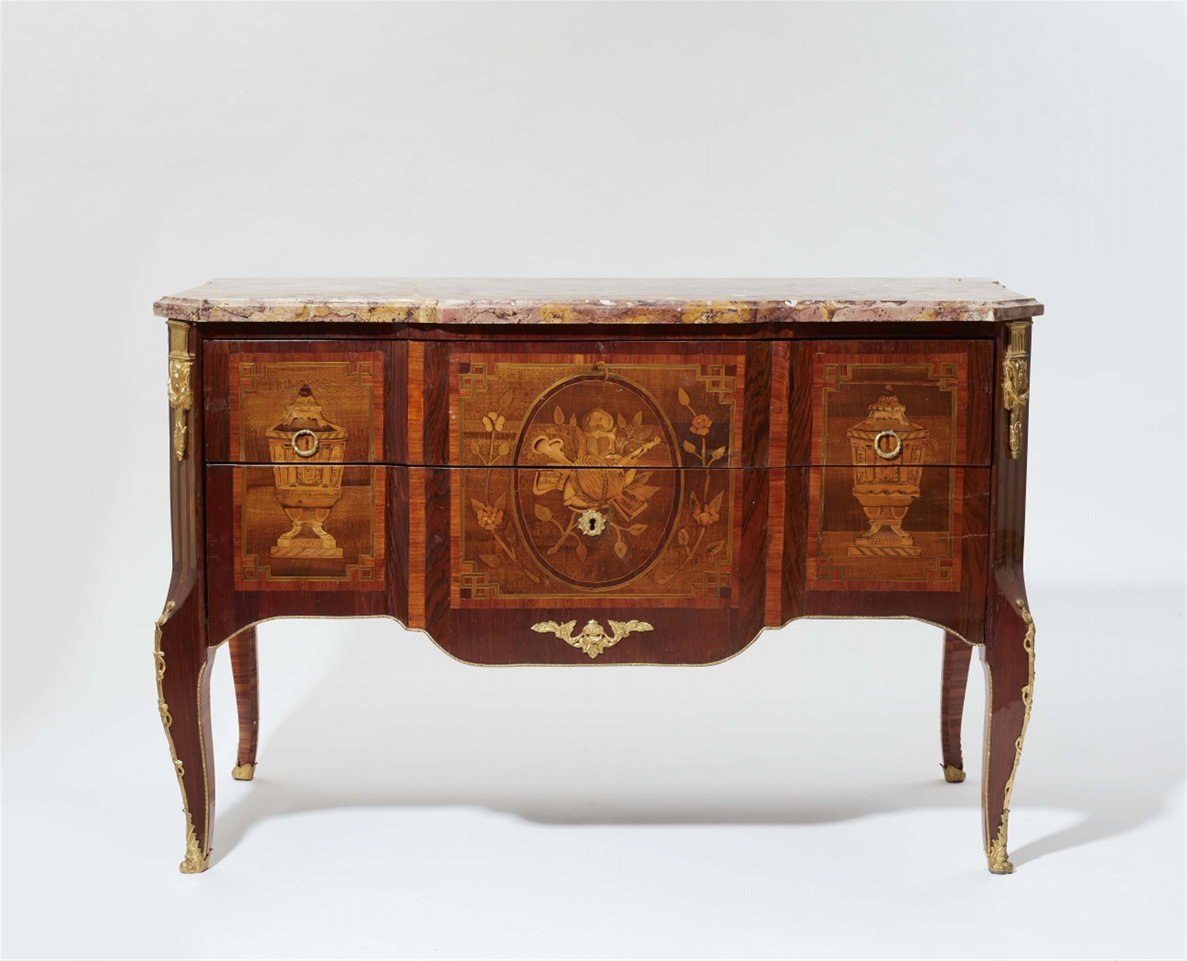 A Parisian inlaid chest of drawers - image-1