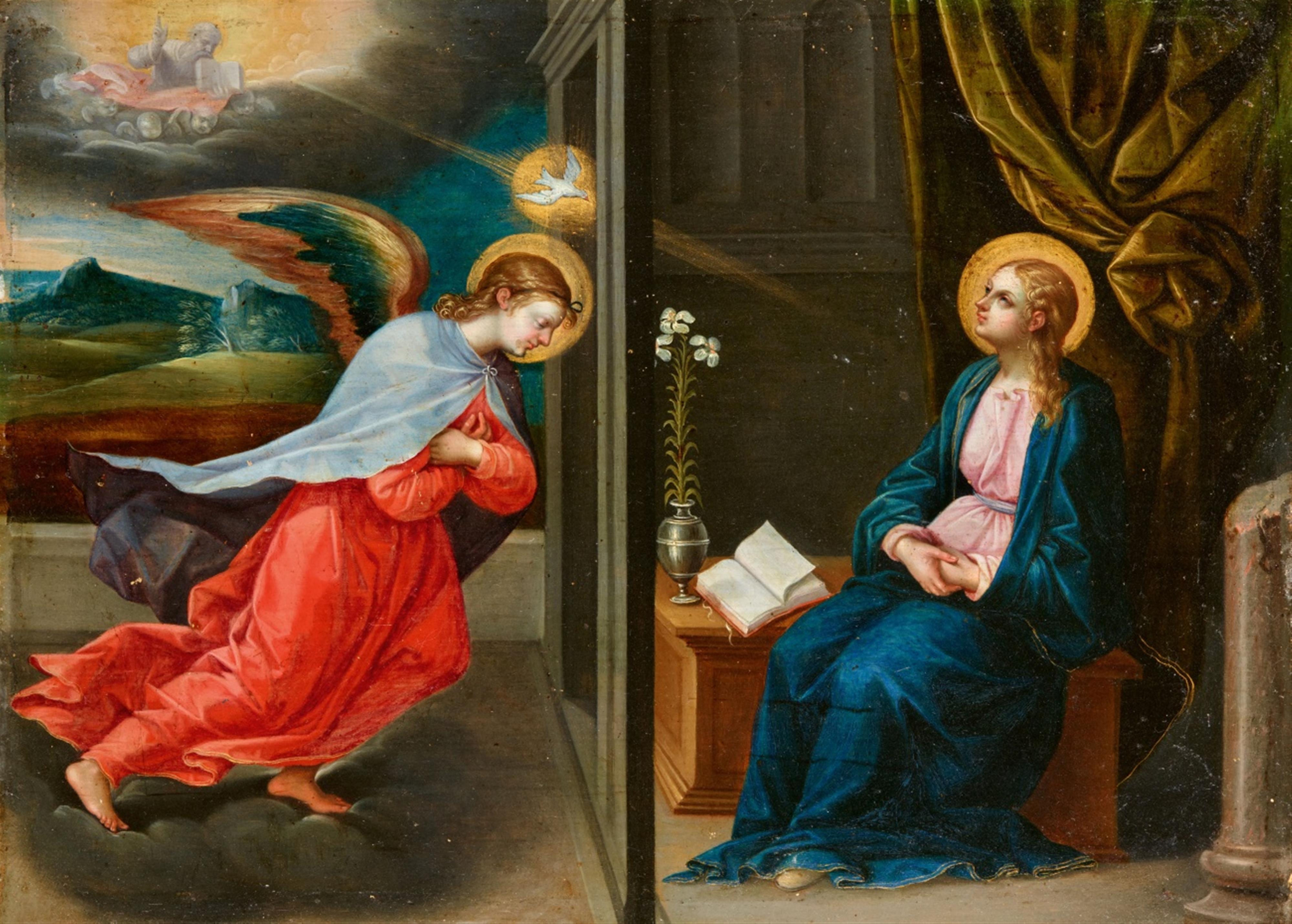 Italian-Flemish School 16th century - The Annunciation - image-1
