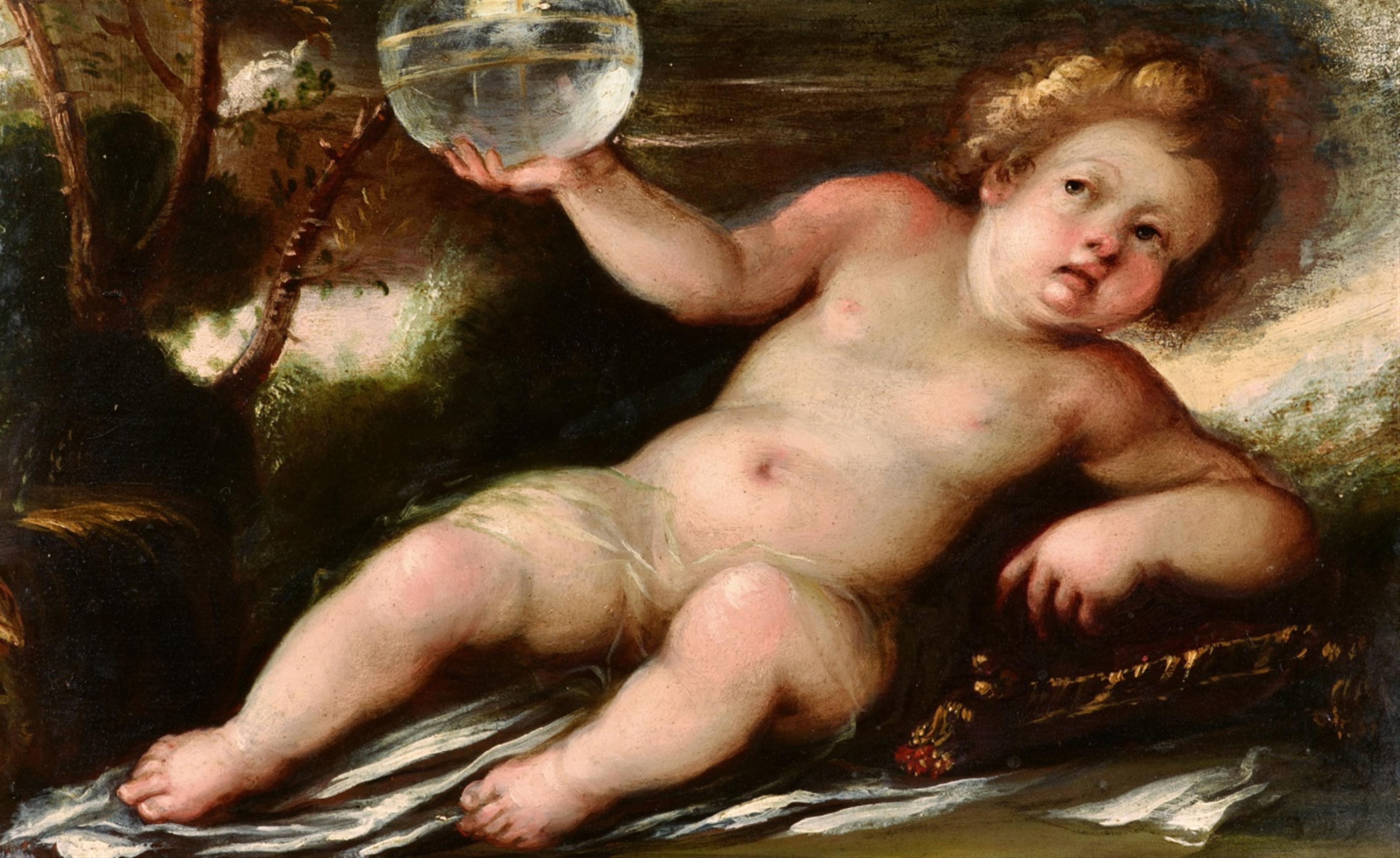 Lombardian School 17th century - The Infant John the Baptist with the Agnus Dei
The Christ Child with a Globe - image-2