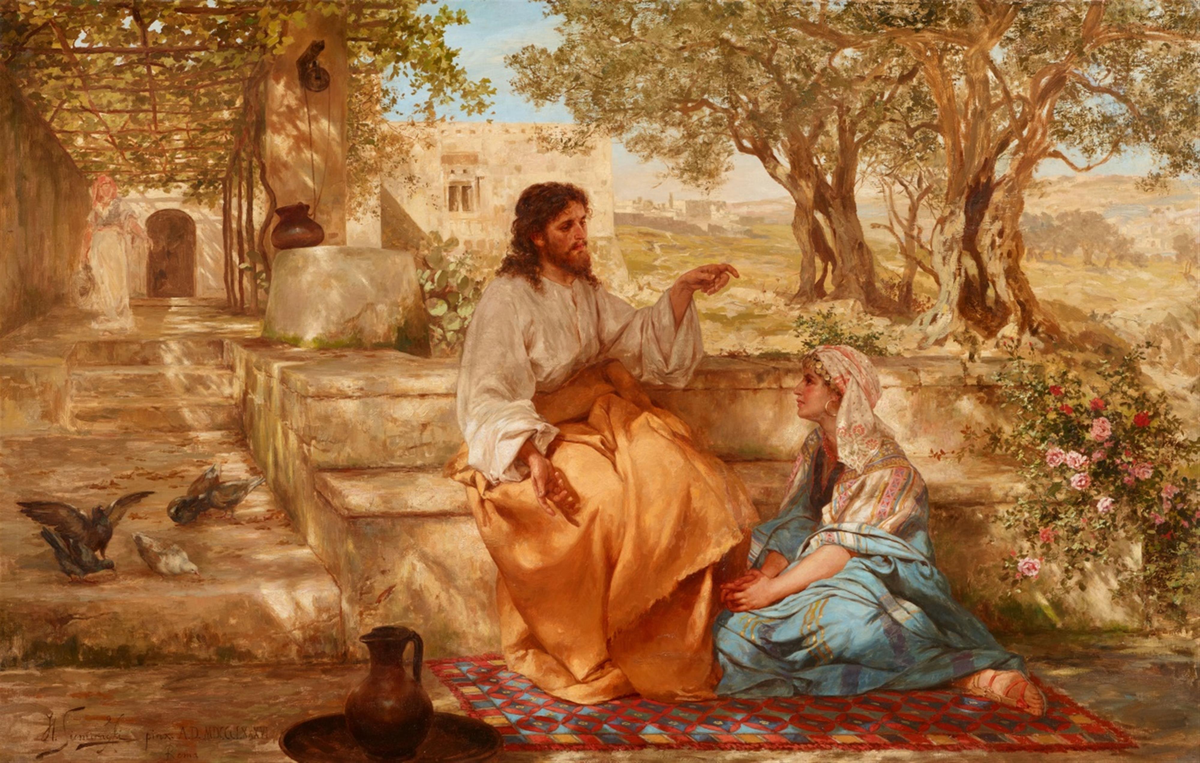 Henryk Siemiradzki, Werkstatt - Christus bei Maria und Martha - image-1