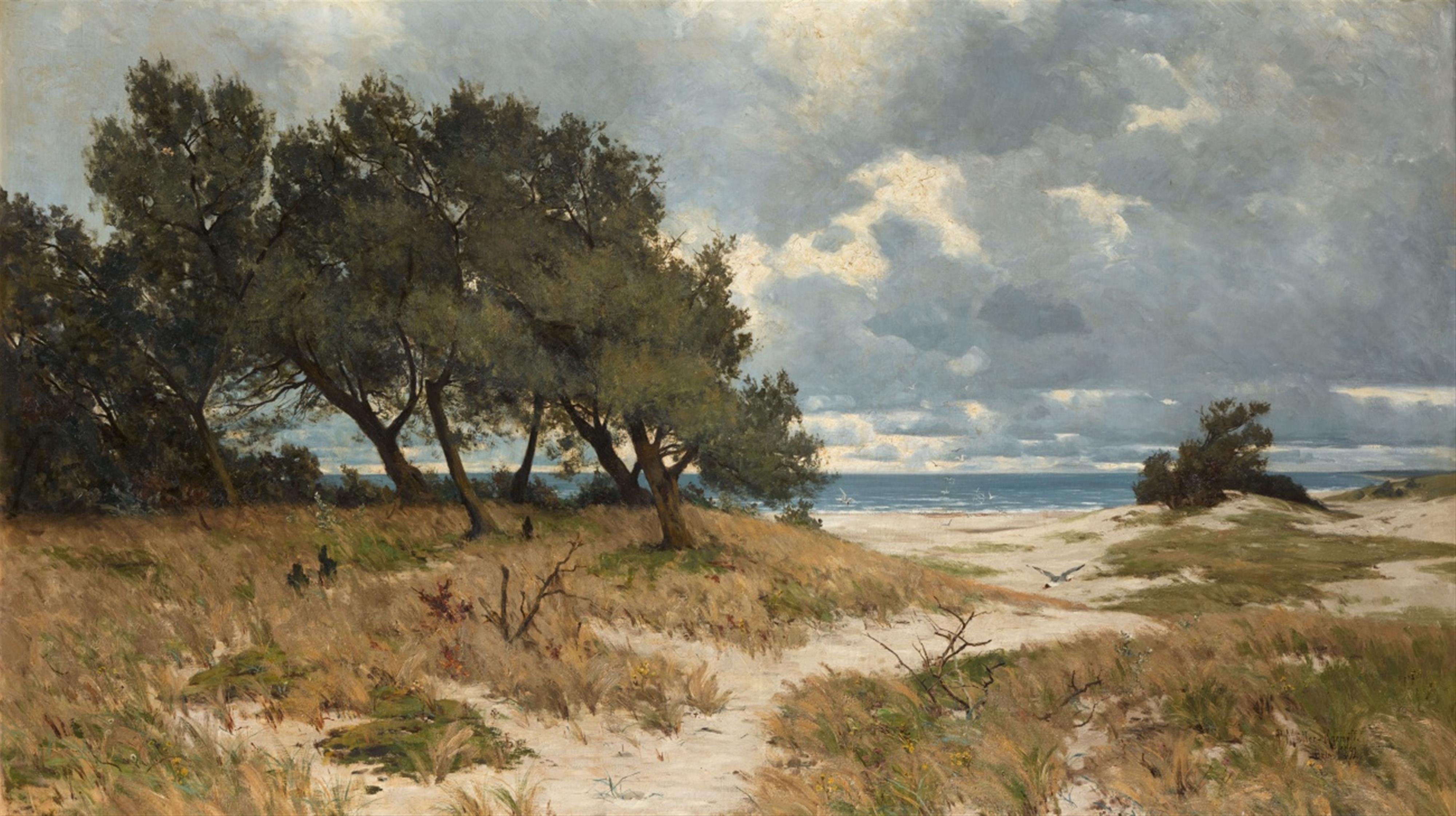 Paul Müller-Kaempff - Wooded Dune Landscape on the Baltic Coast in Pomerania - image-1