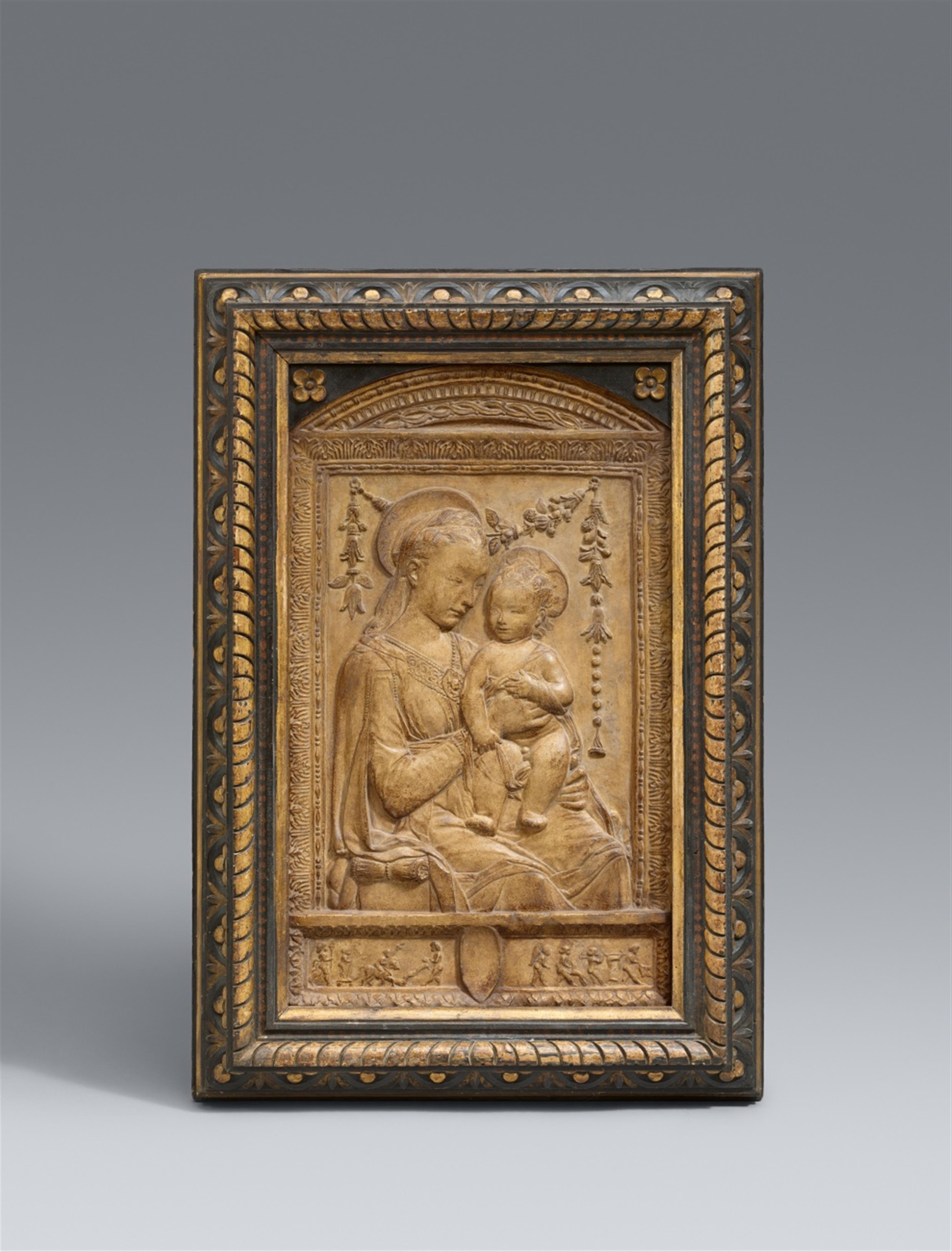 Antonio Rossellino, studio of - A plaster relief of the Virgin and Child from the workshop of Antonio Rossellino - image-2