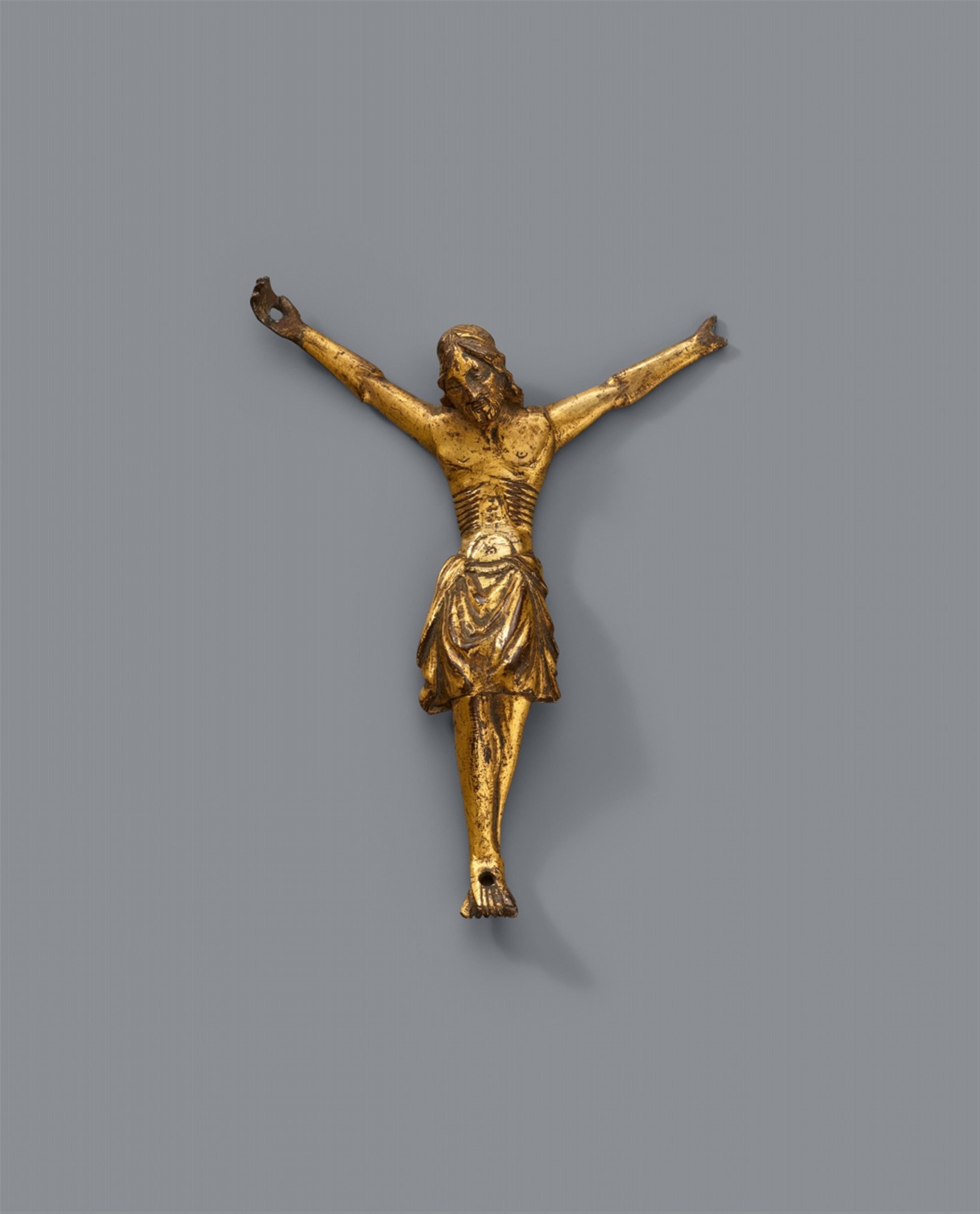 France Late 13th century - A late 13th century French bronze Corpus Christi - image-1
